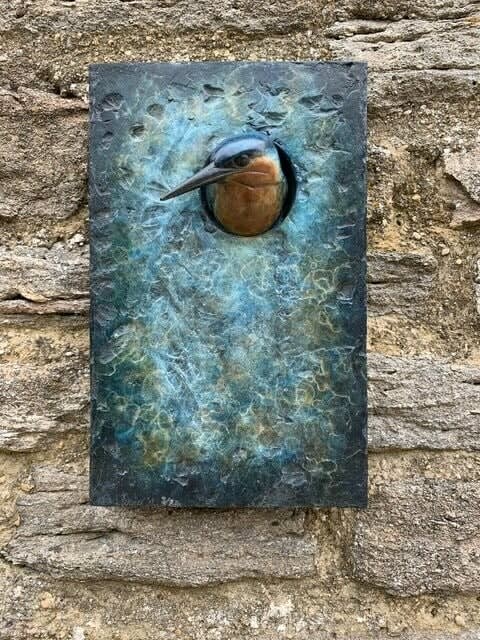 Adam Binder, Short Kingfisher Plaque , 2025