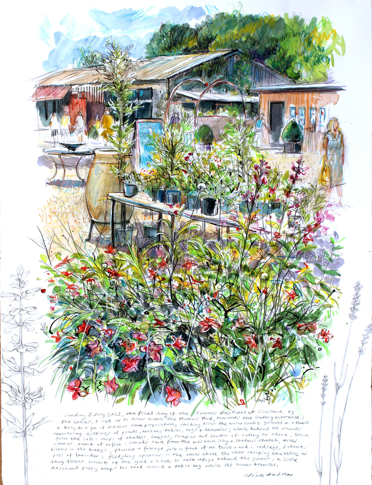 Nick Andrew, The Makers Yard at Sculpture by the Lakes 020723