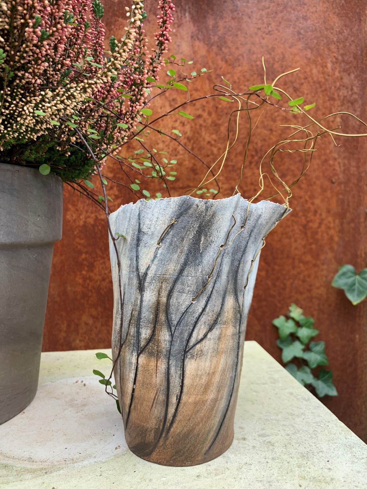 Sonya Wilkins, Small Asymmetrical Tree Vessel , 2023