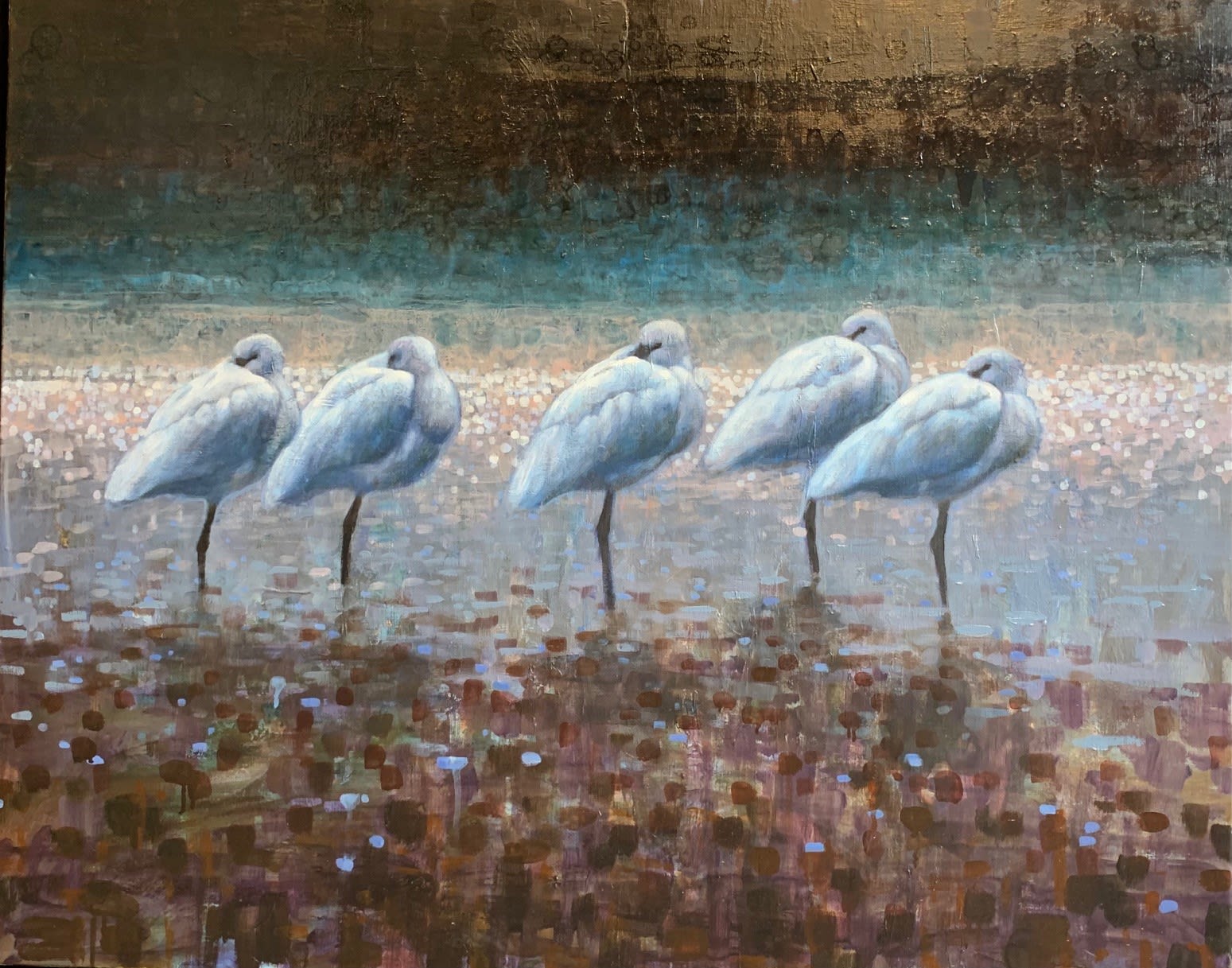 Ewoud de Groot, Sleeping Spoonbills
