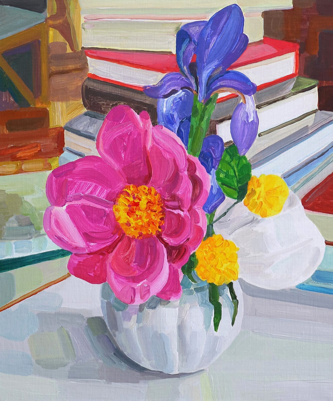 Seokmee NOH, 꽃과 화병 Flowers in a vase-8, 2022