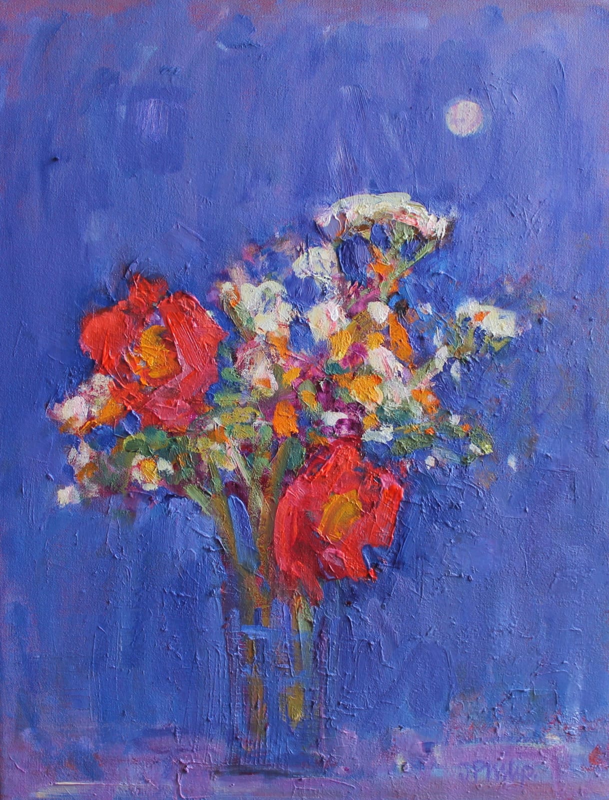 Jackie Philip, Poppies by Moonlight