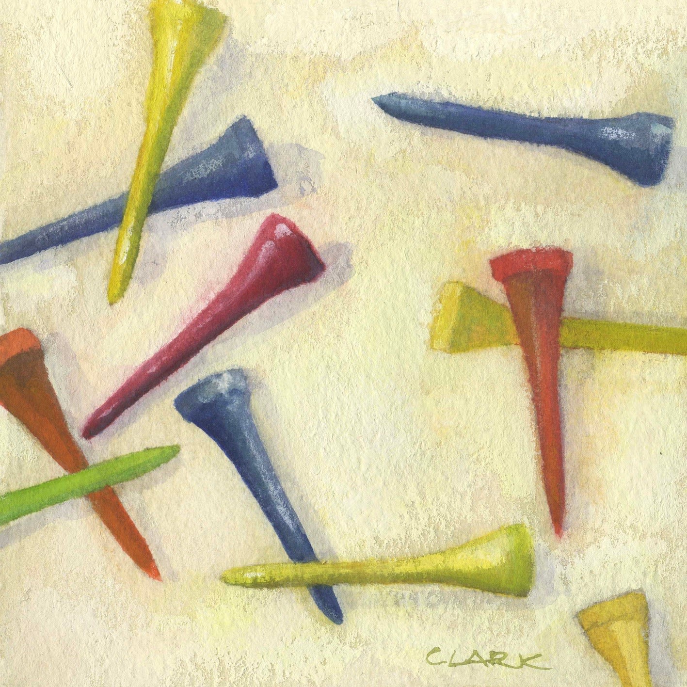 Michael G Clark, RGI RSW PAI, Wooden Golf Tees