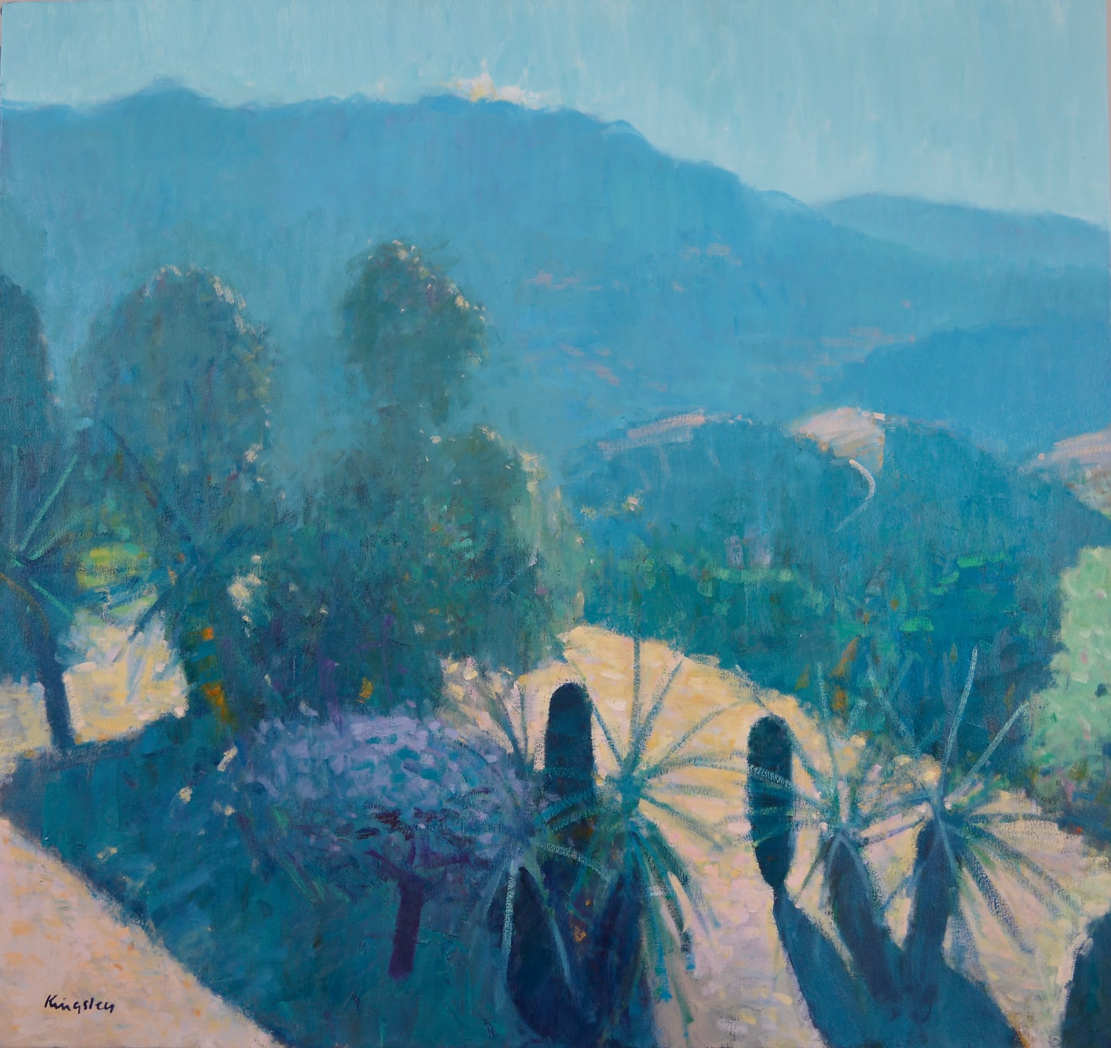 John Kingsley, RSW PAI, Sunrise, Canillas de Albeida, Spain