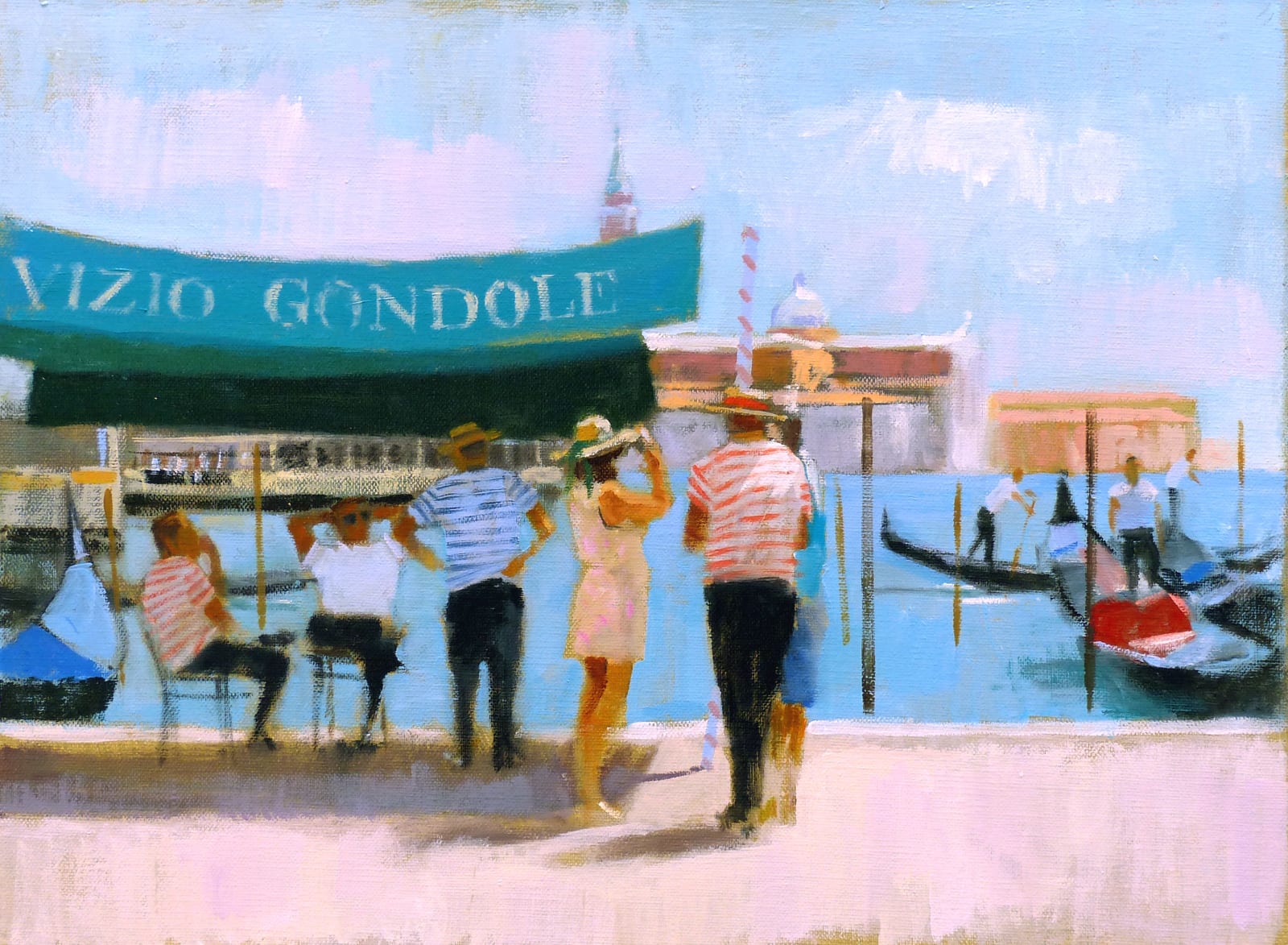 Jack Morrocco DA FRSA, Gondoliers on the Riva