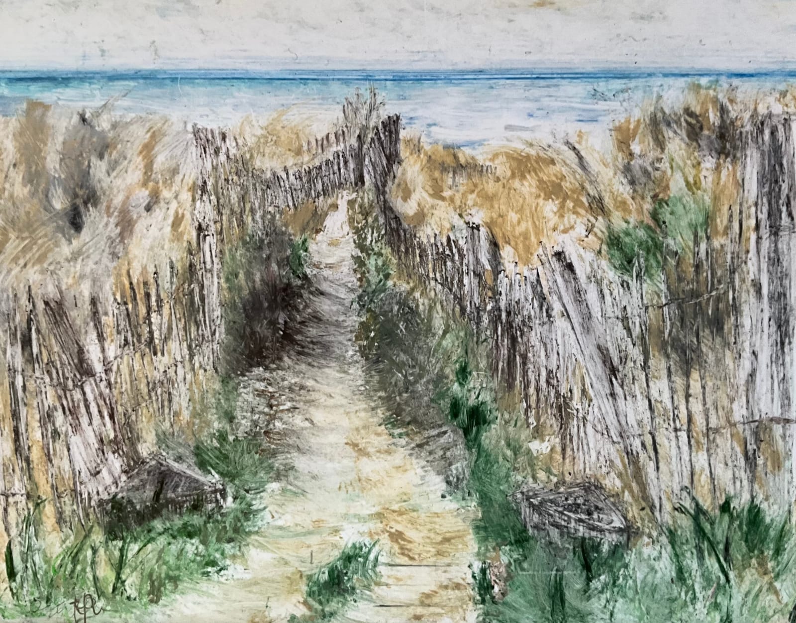 Rona Stephen, West Sands, St Andrews, Dune Entrance No 11