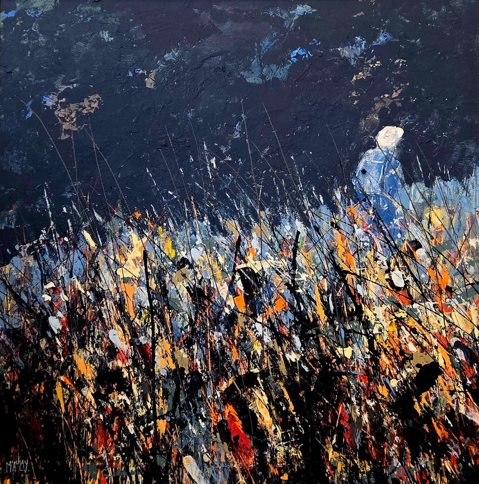 Robert McAulay, The Traveler, blue