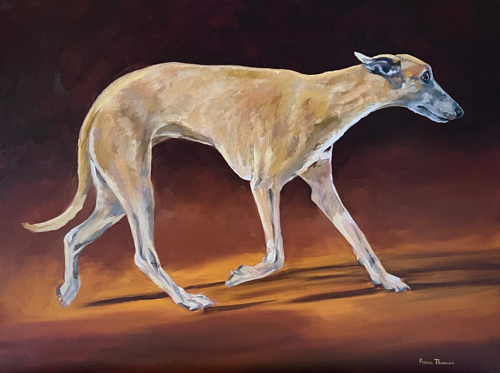 Fiona Thomson, Trotting Whippet I