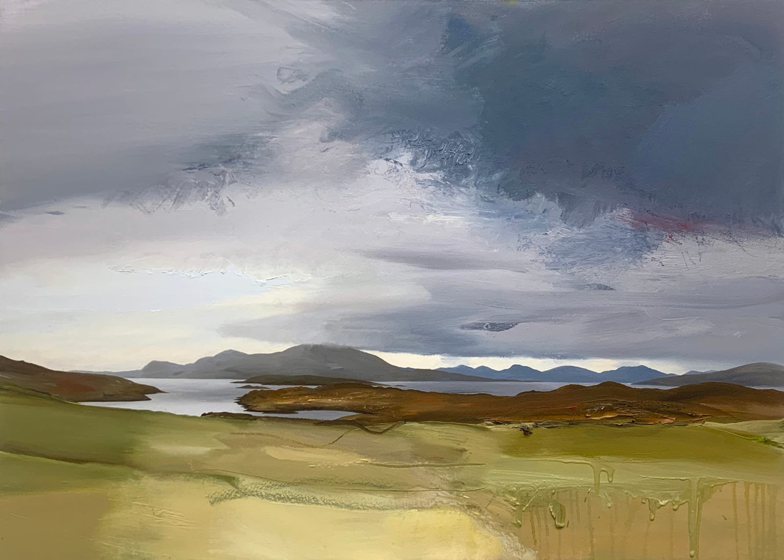 Chris Bushe RSW, Big Sky Across the Sound of Taransay & South Harris