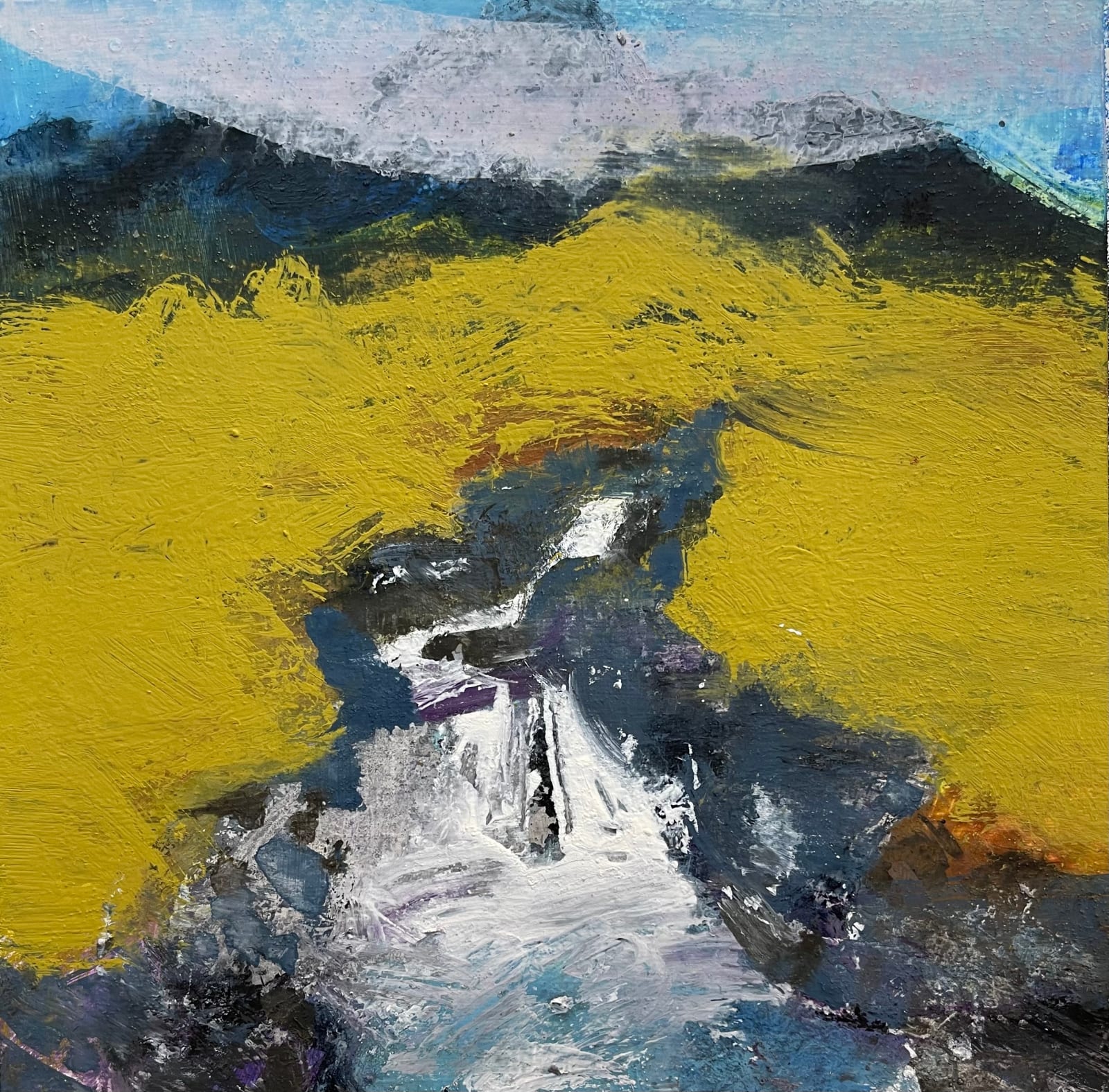 Caroline Bailey RSW, Waterfall on Allt Dearg Mor