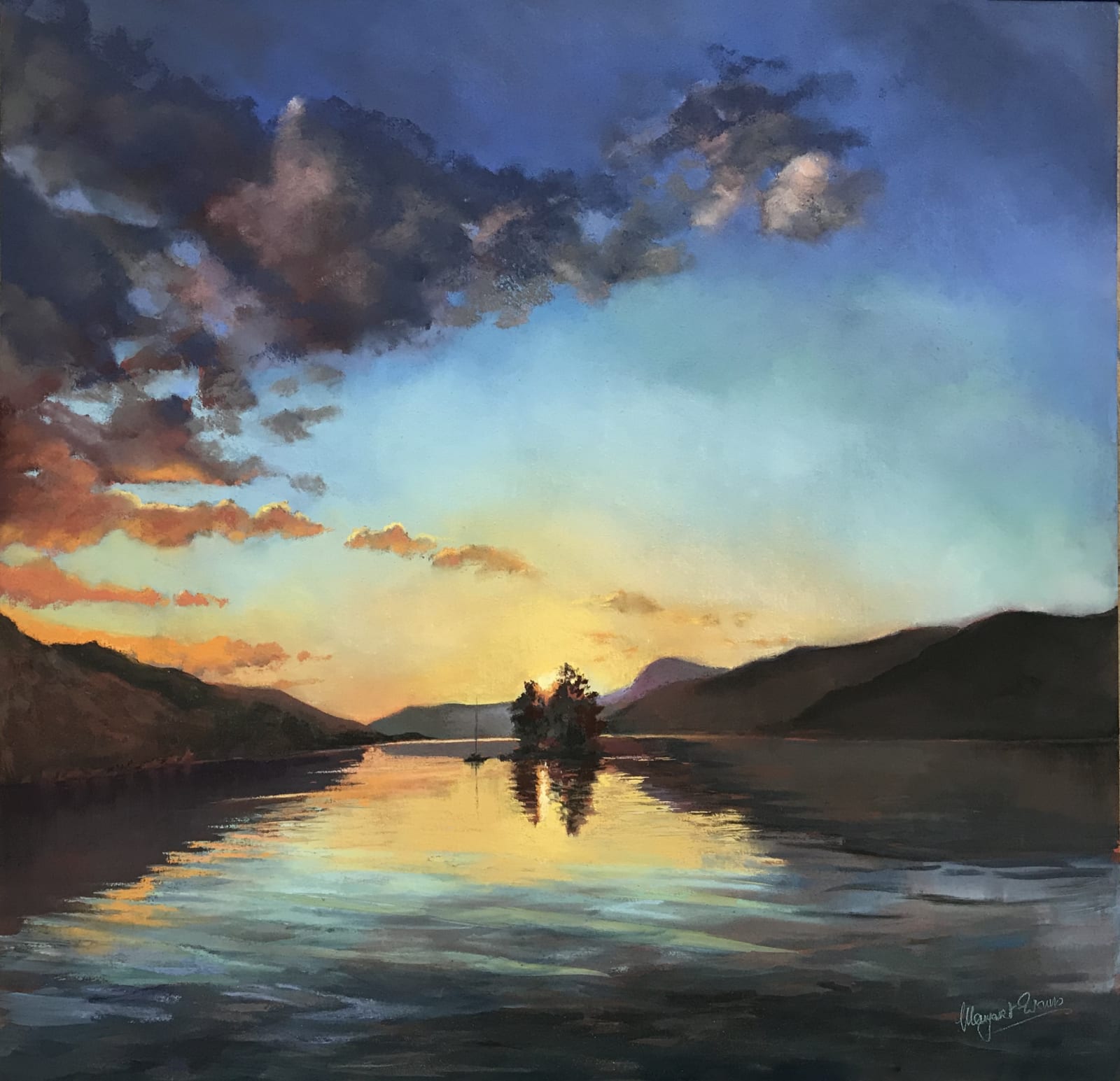Margaret Evans, Perfect Sunset, Loch Earn