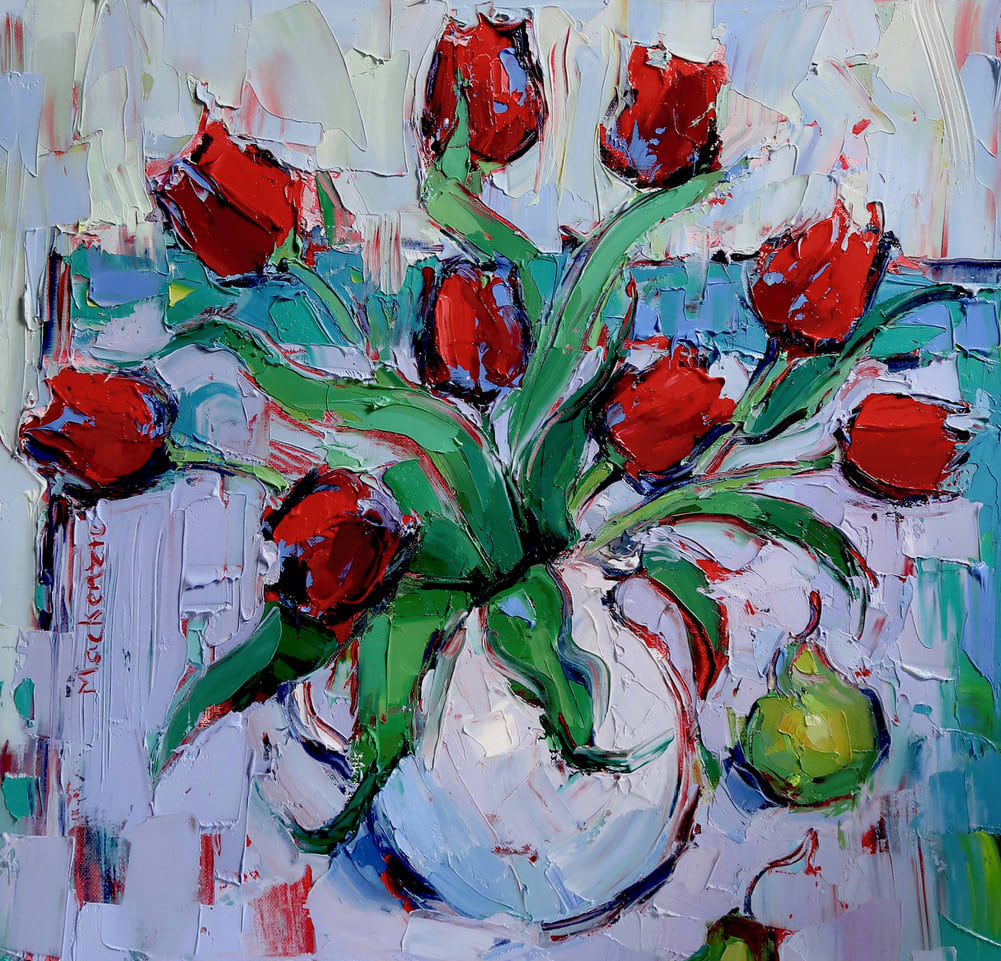 Jennifer Mackenzie, Sparkling Red Tulips