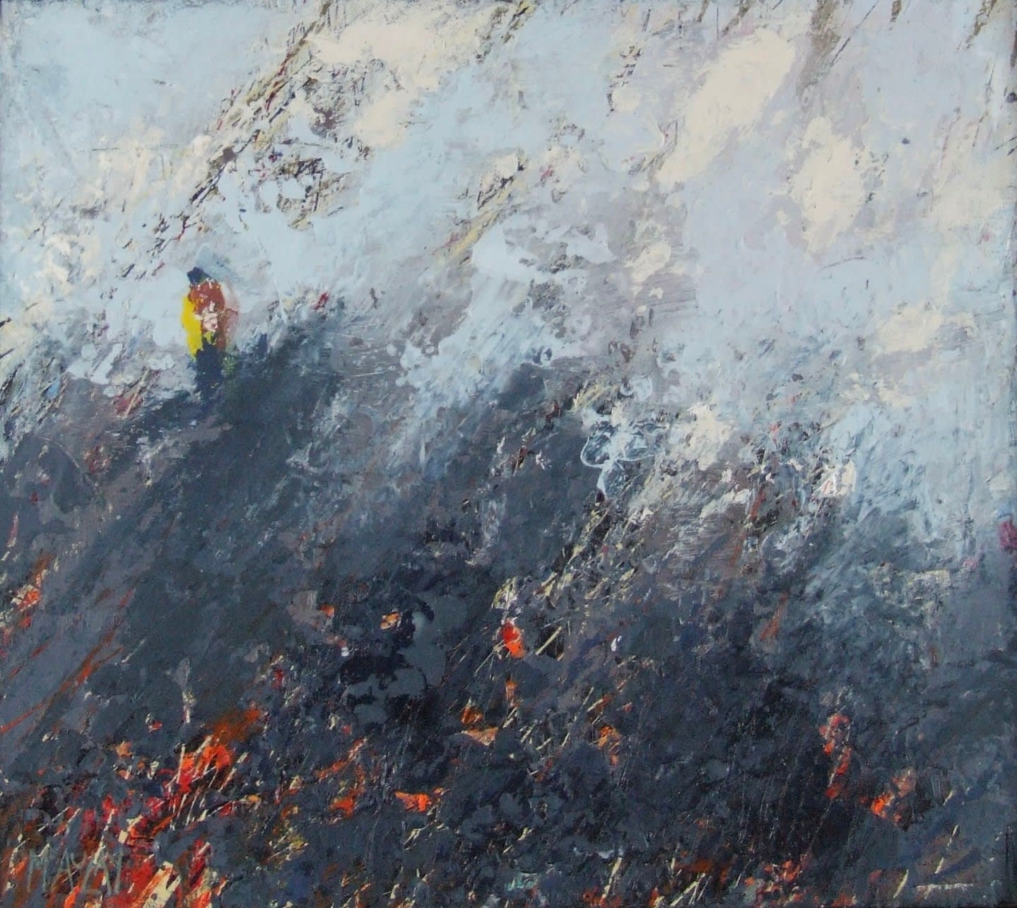 Robert McAulay, Lone Traveller, Blue Landscape