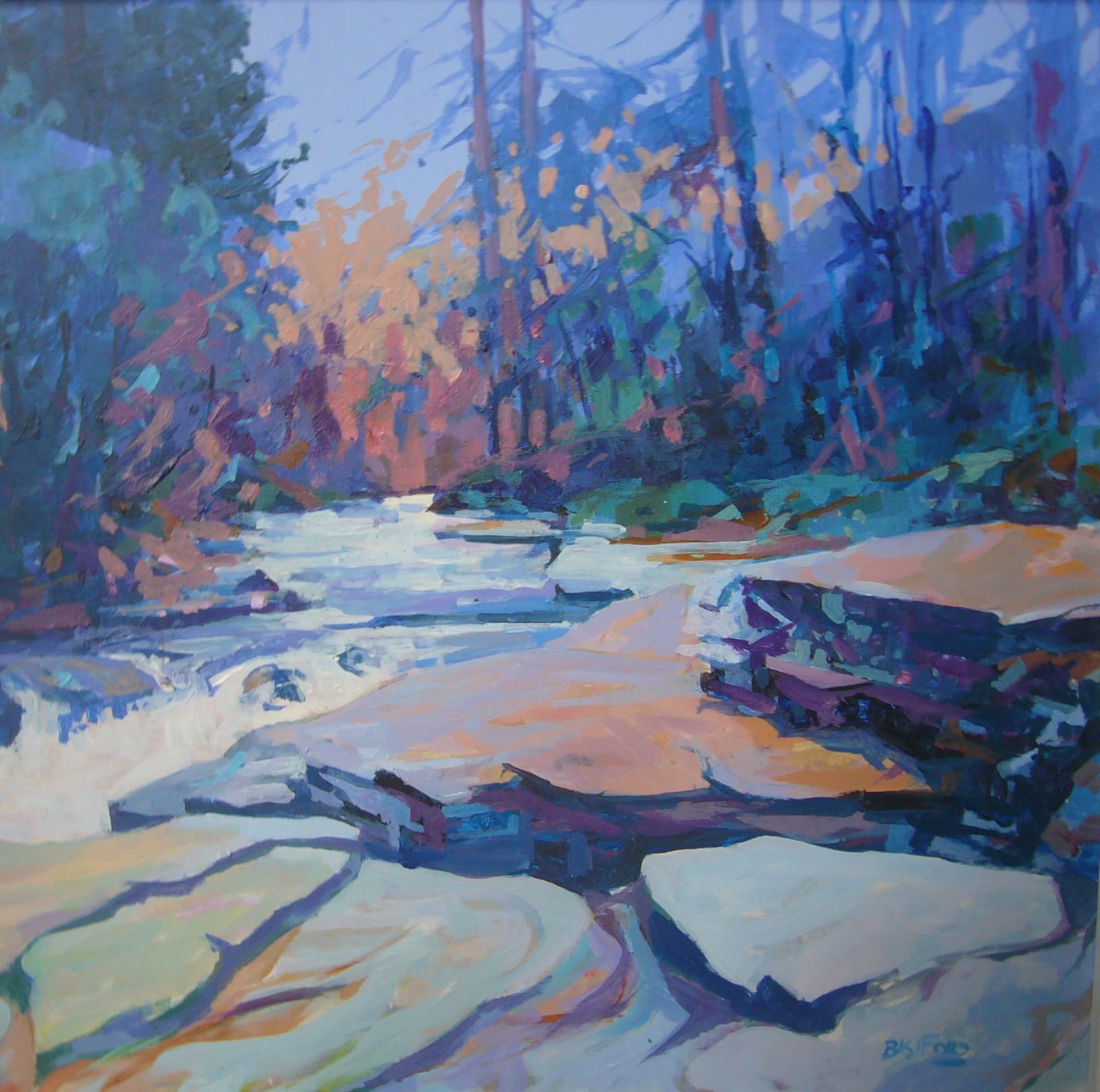 Ian Bashford, Rock Forms, River Quoich, November