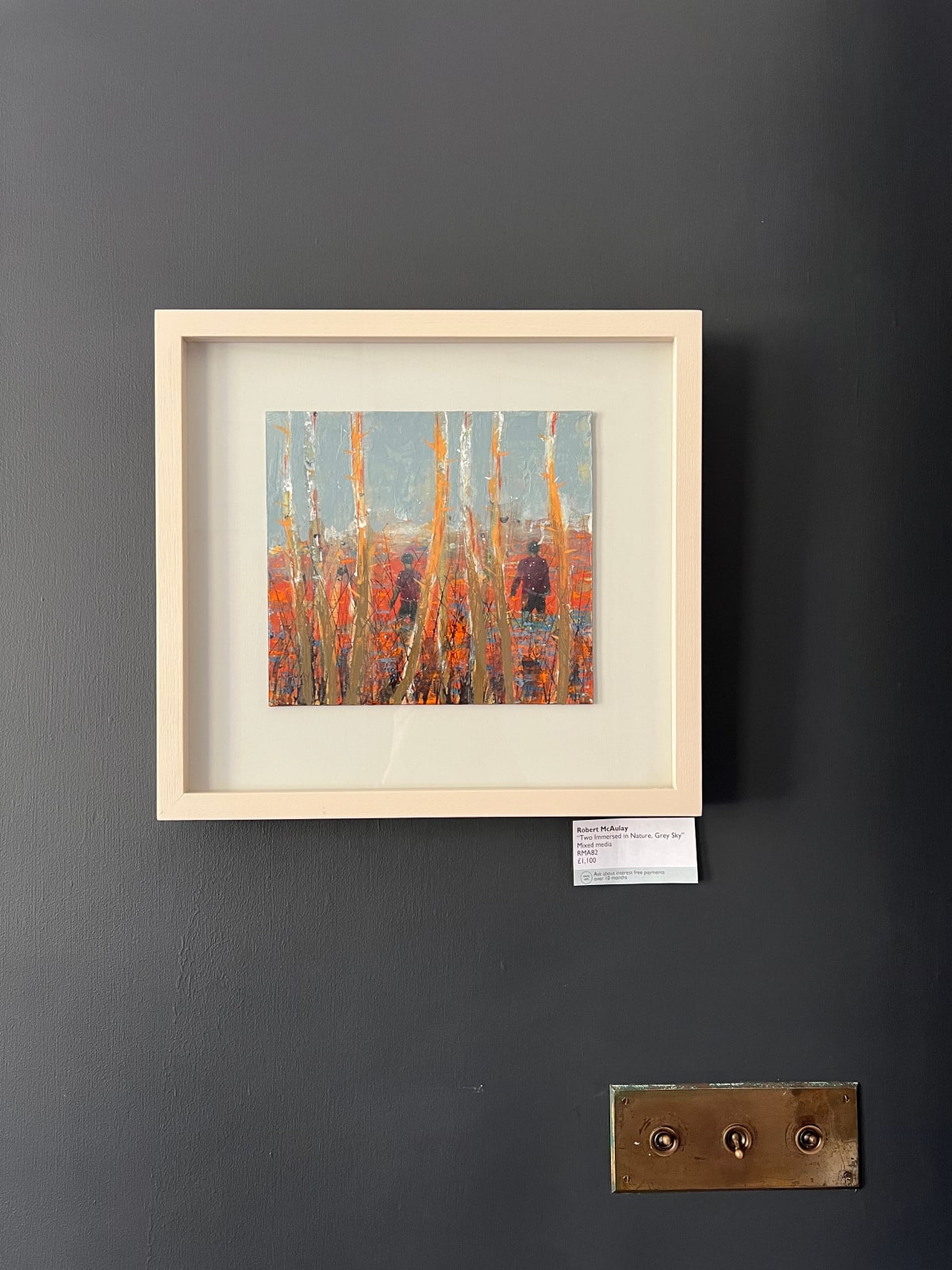 Robert McAulay, Two Immersed in Nature, Grey Sky