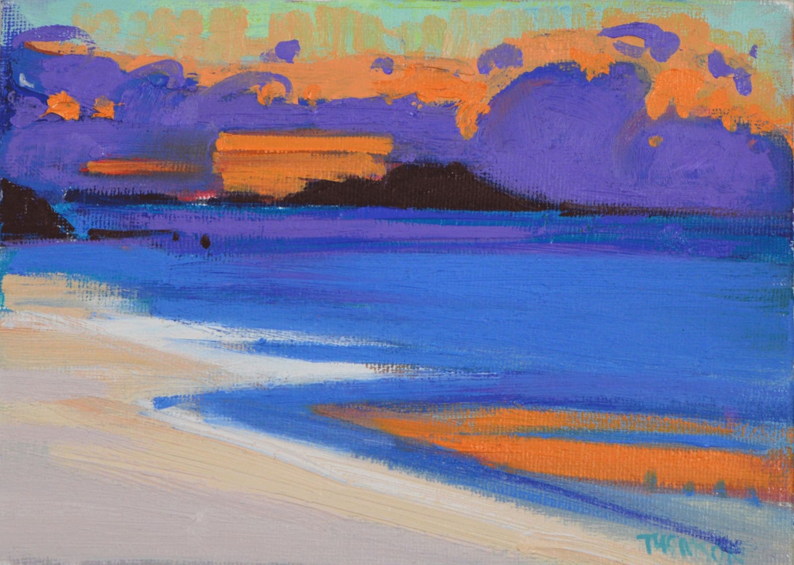 Marion Thomson, Summer Sunset, Iona