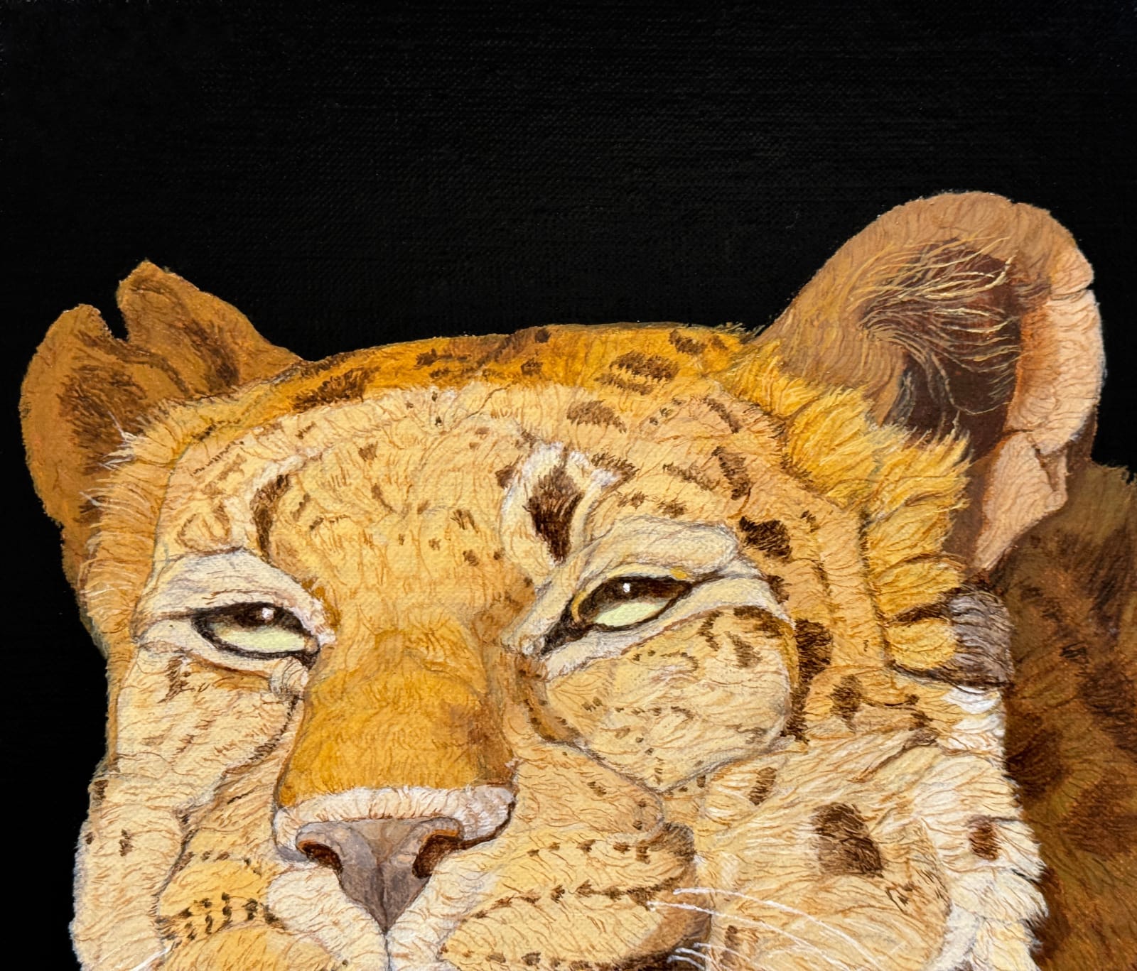 Painting of a leopard