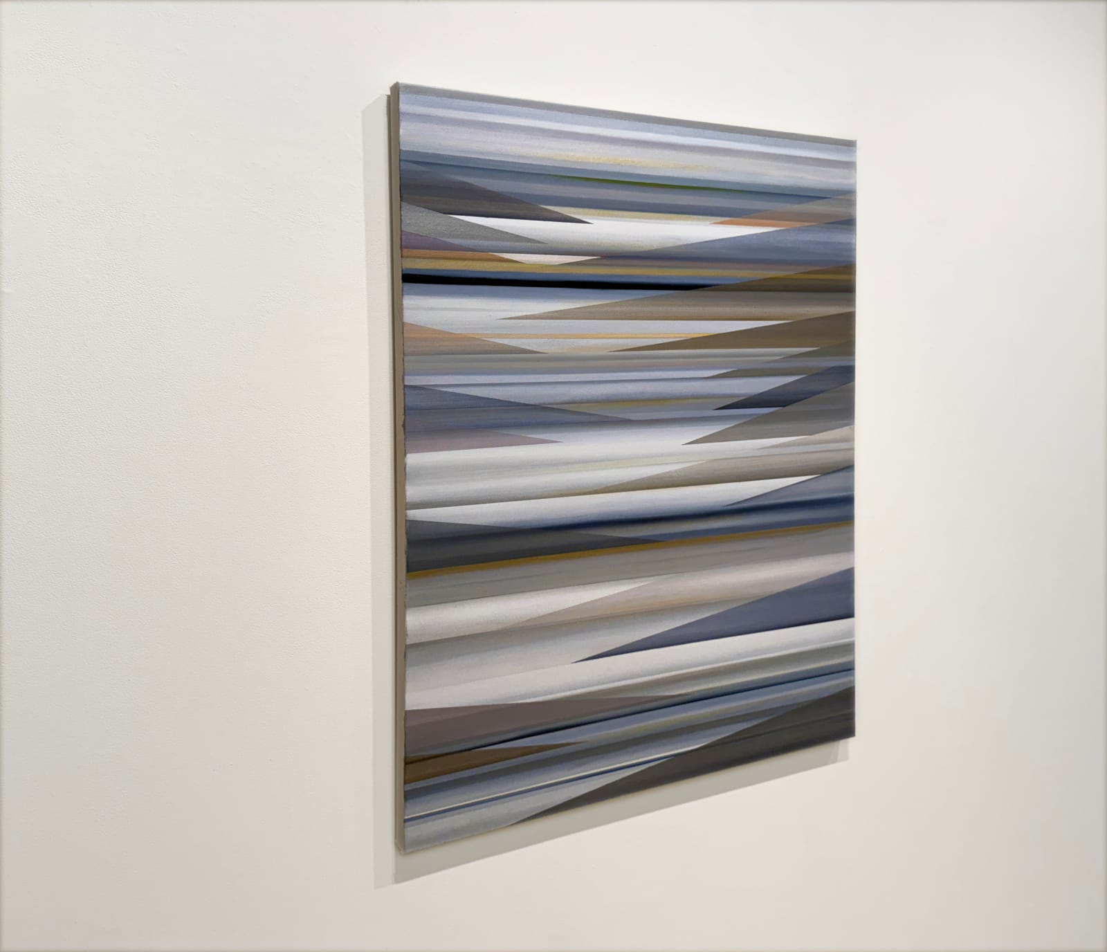 Geometric landscape painting