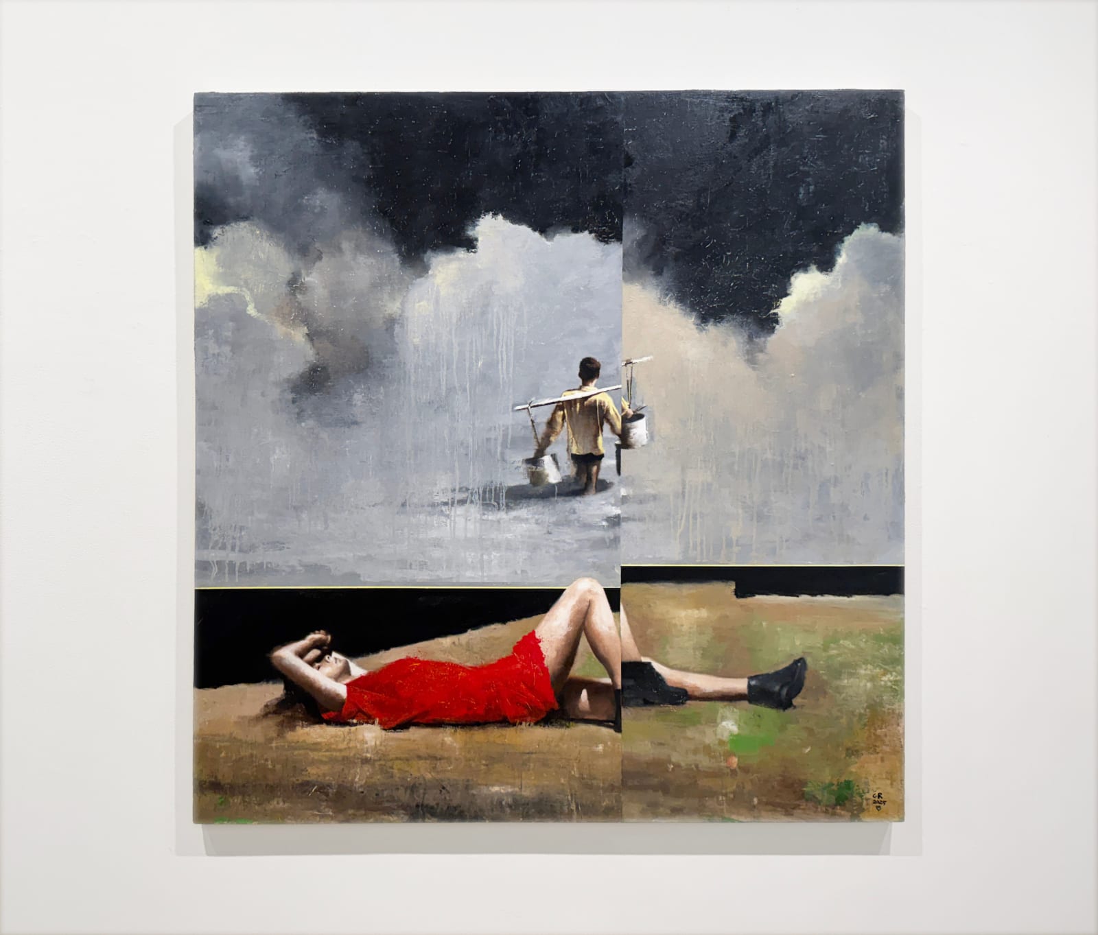 Painting of a man and woman