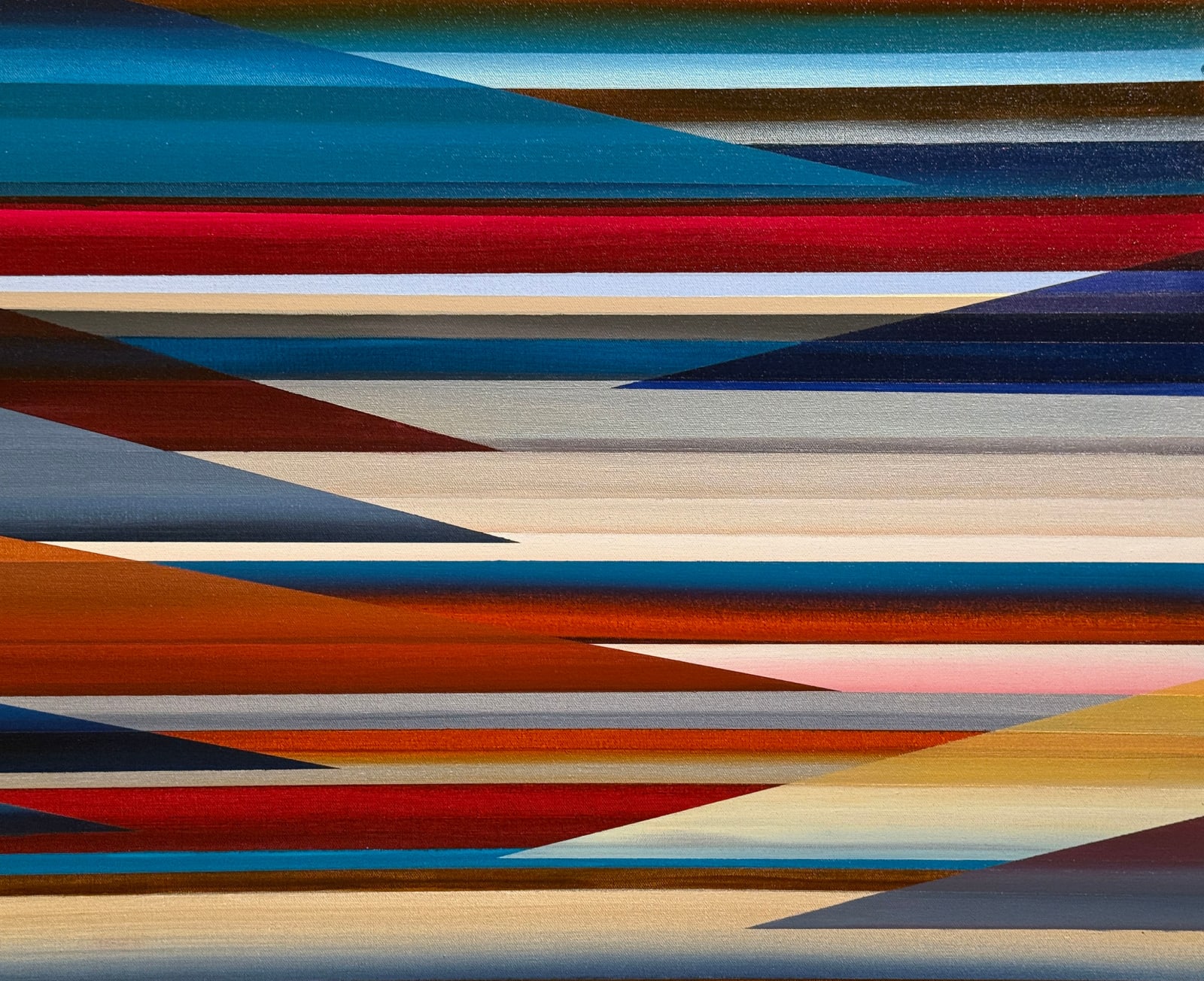 Abstract Painting of Columbia Gorge.