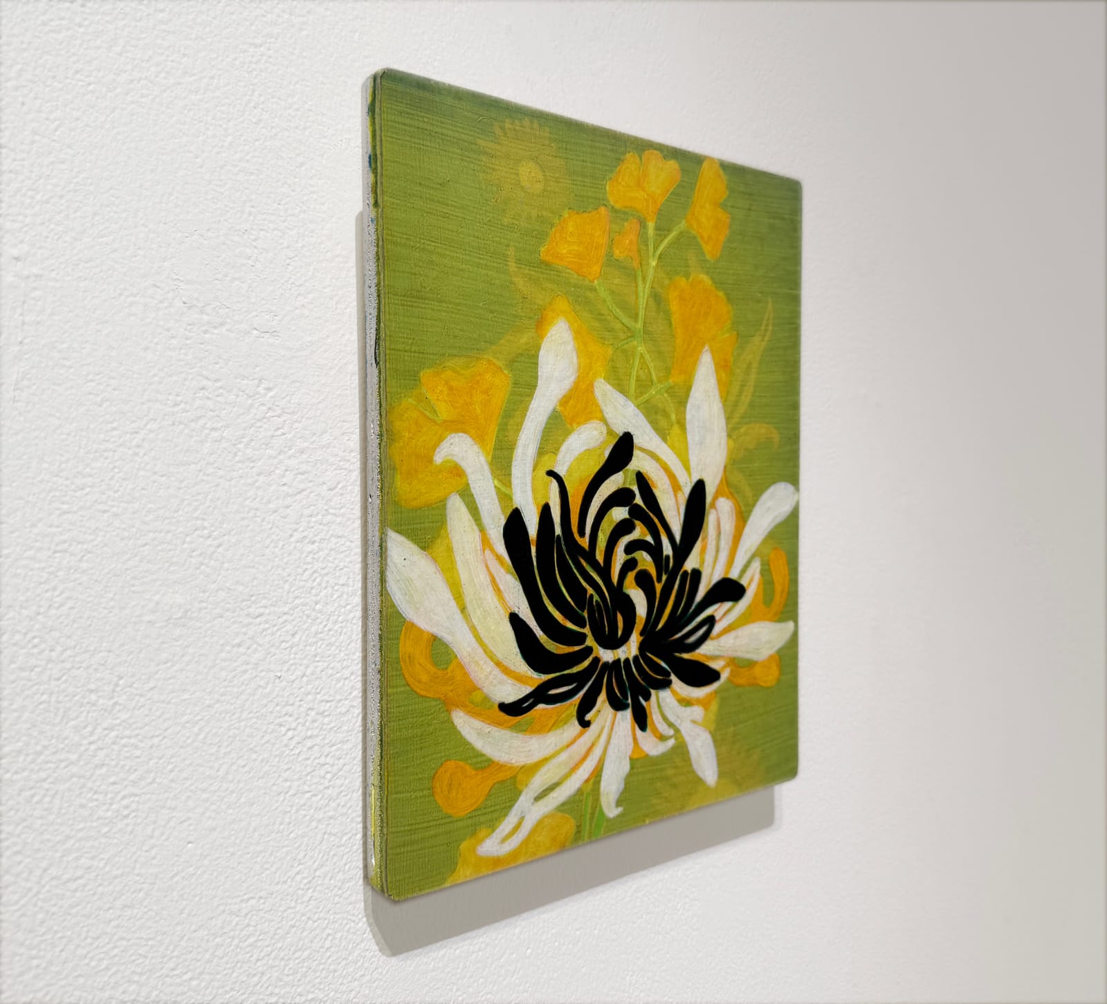 Abstracted floral painting