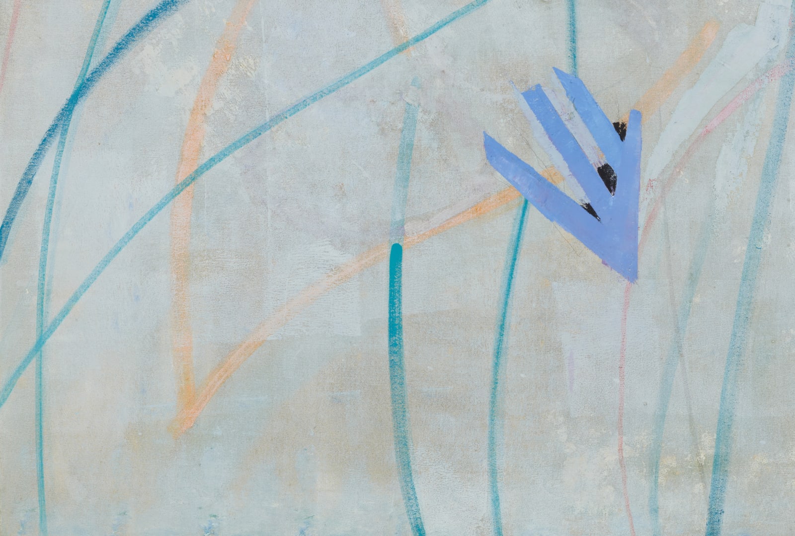 Abstracted painting of reeds