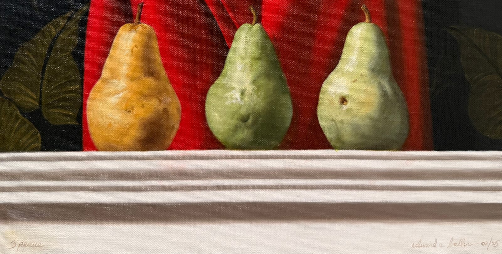 Paintings of three pears