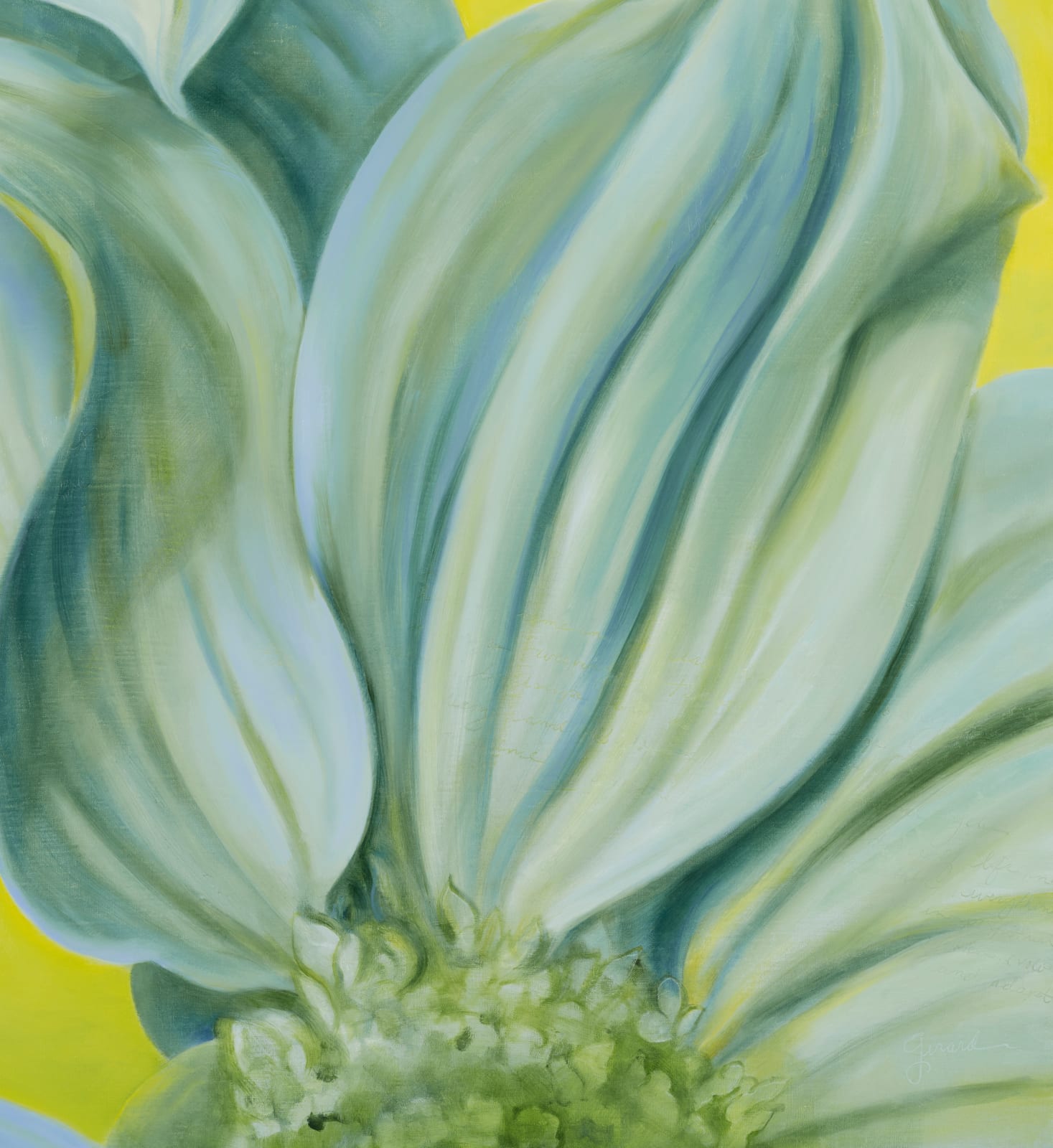 Painting of two big flowers