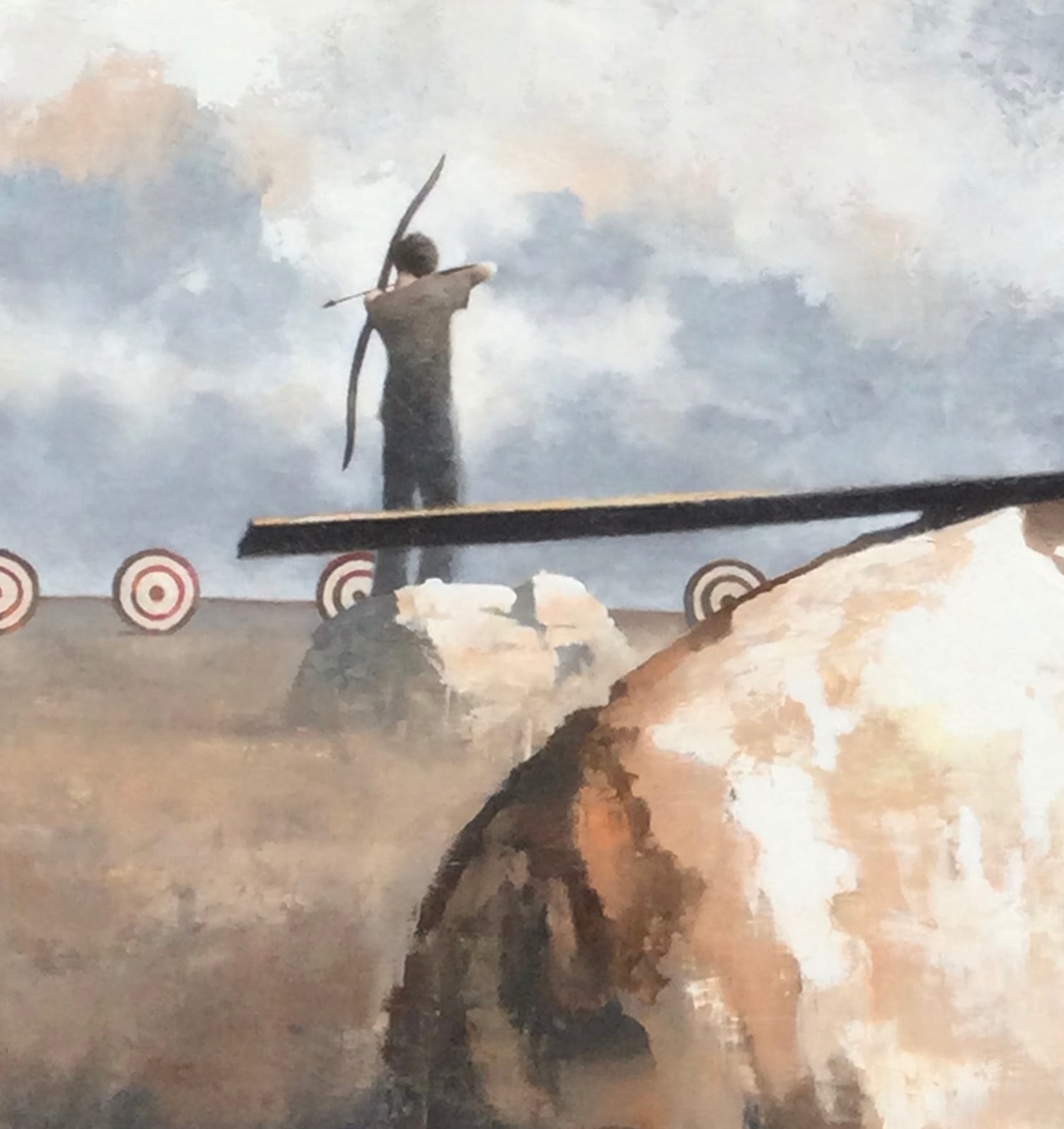 Oil painting on panel