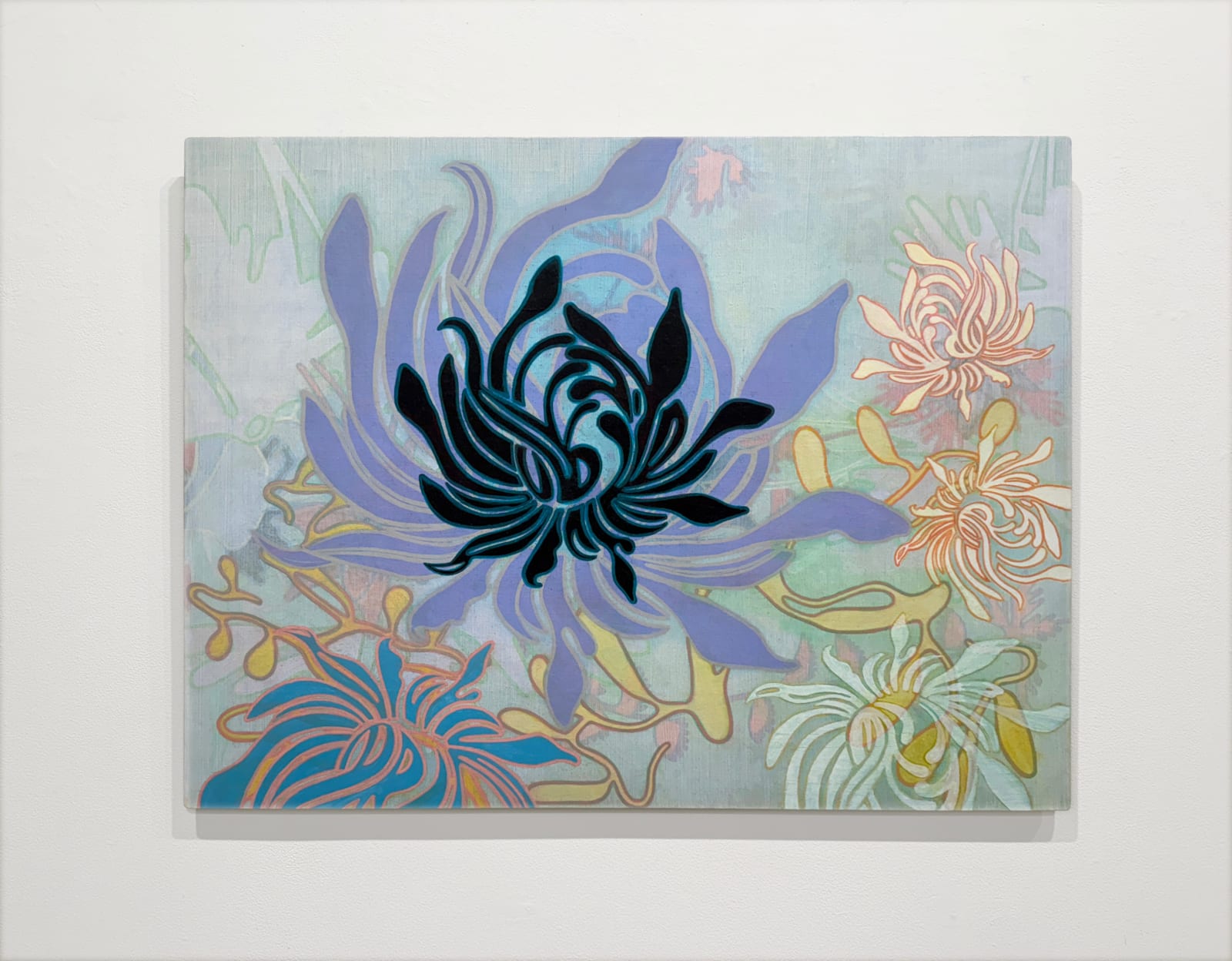 Abstracted floral painting