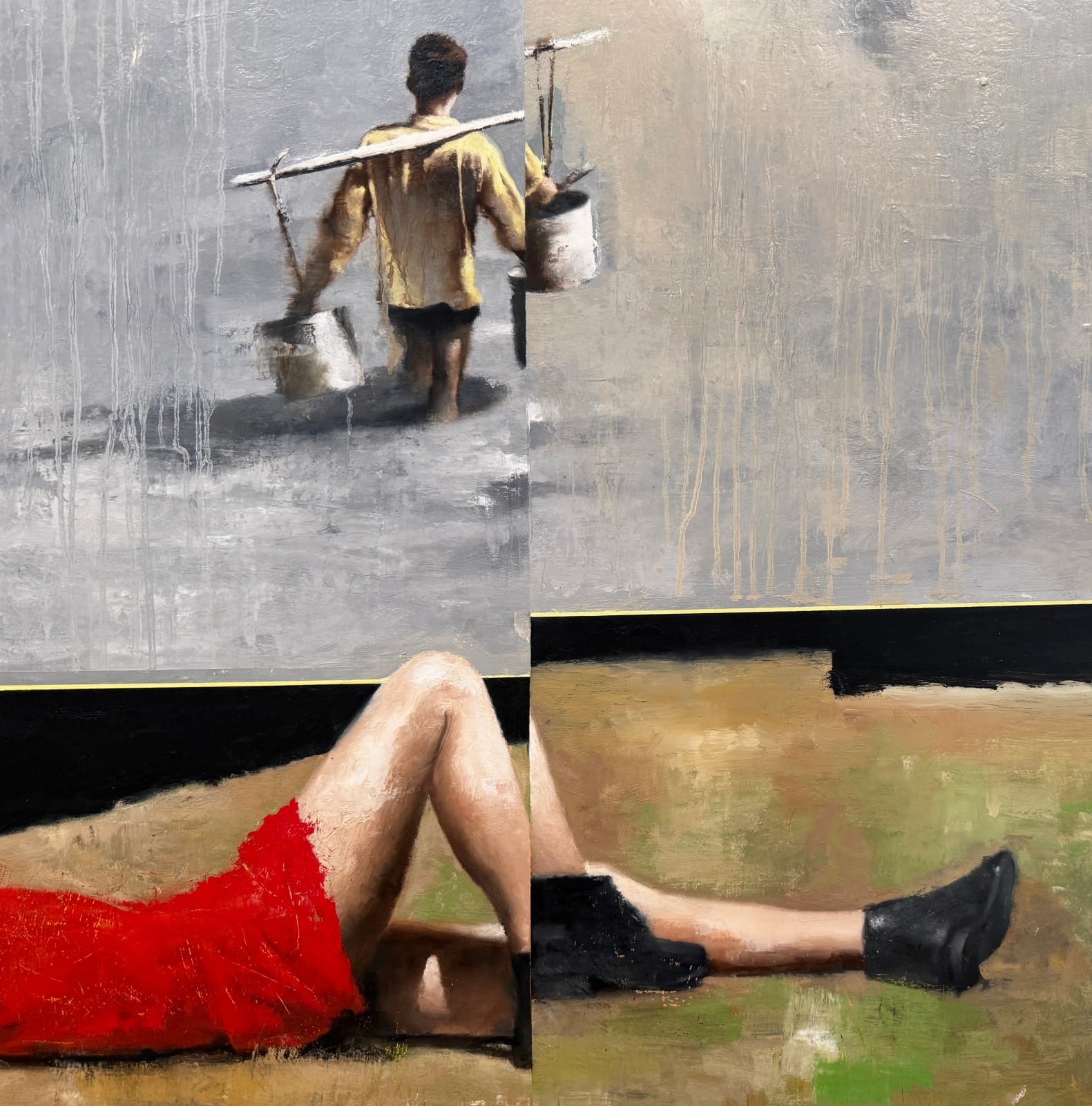 Painting of a man and woman