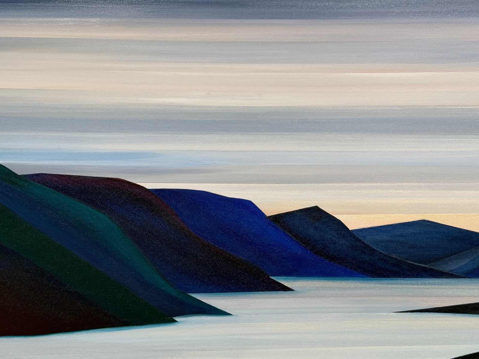 Abstracted landscape painting