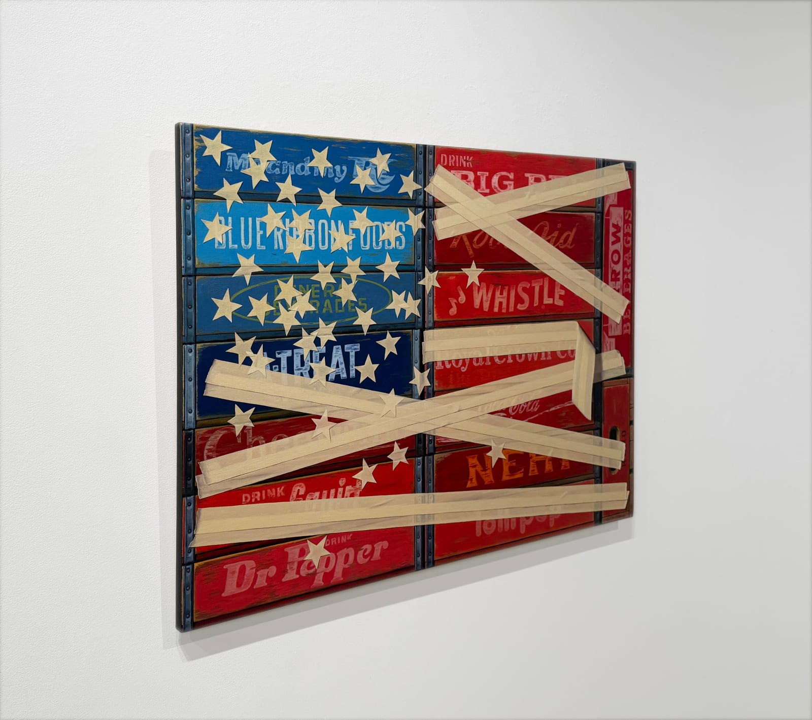 Painting of an American flag