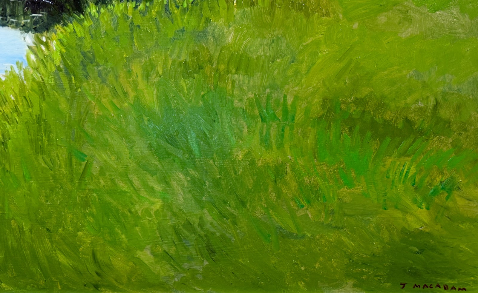 Landscape painting of a marsh