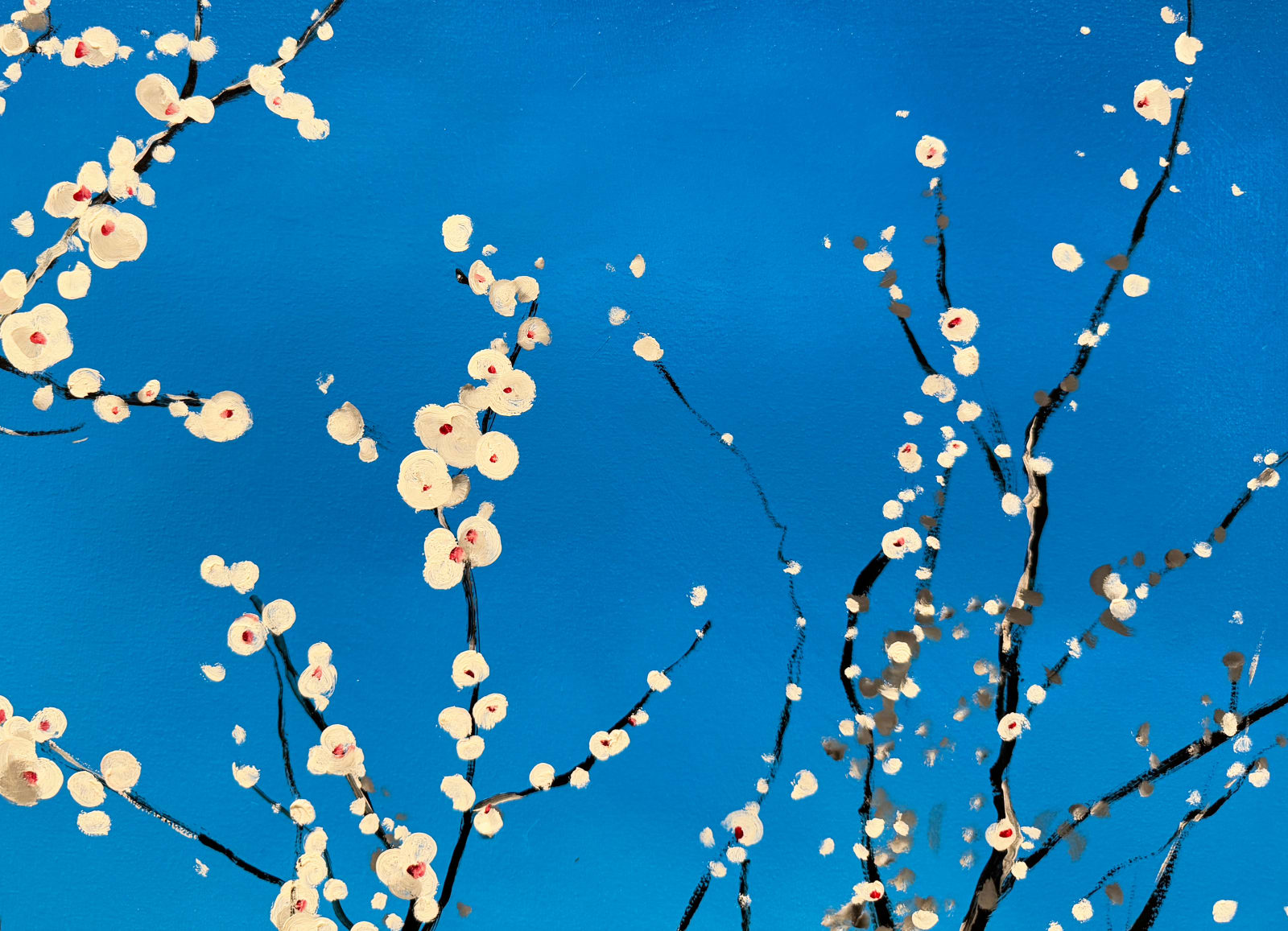 Painting of blooming tree