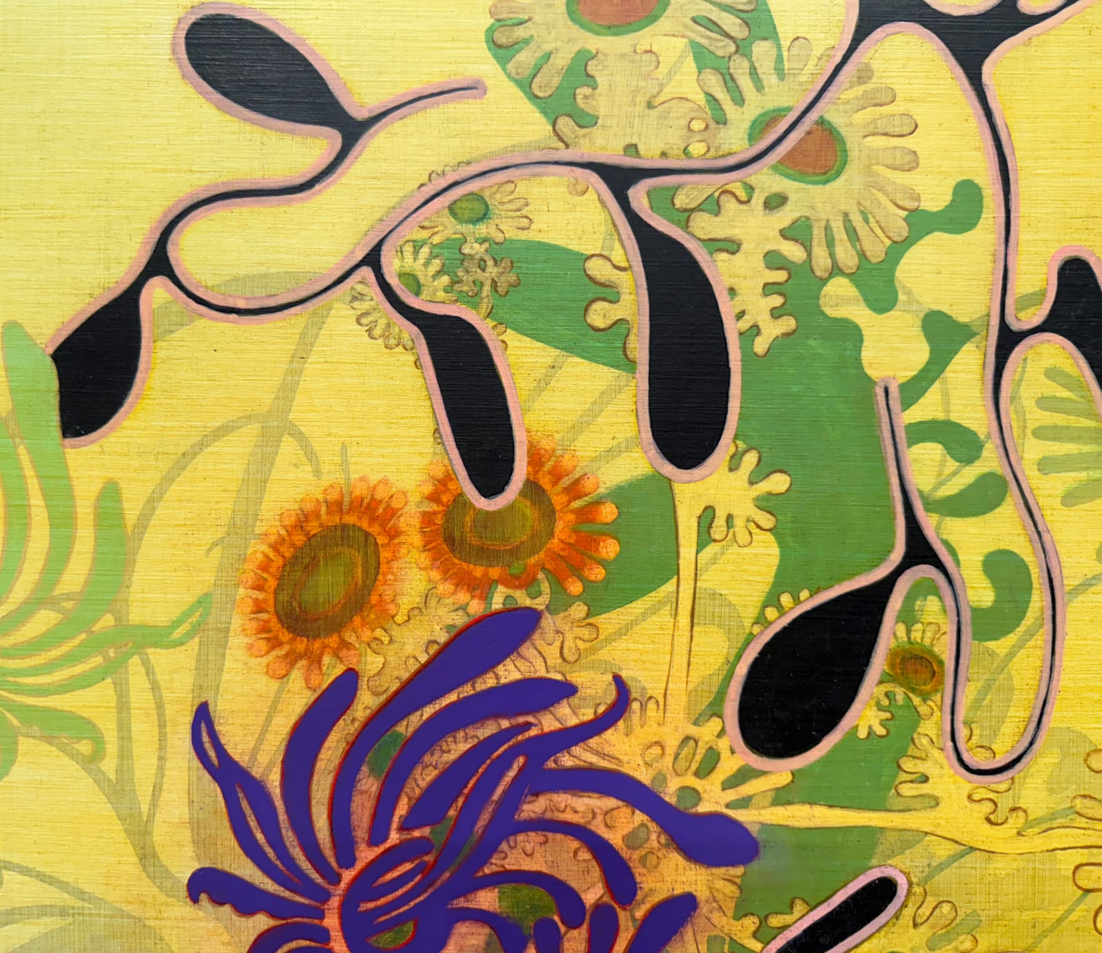 Abstract botanical painting