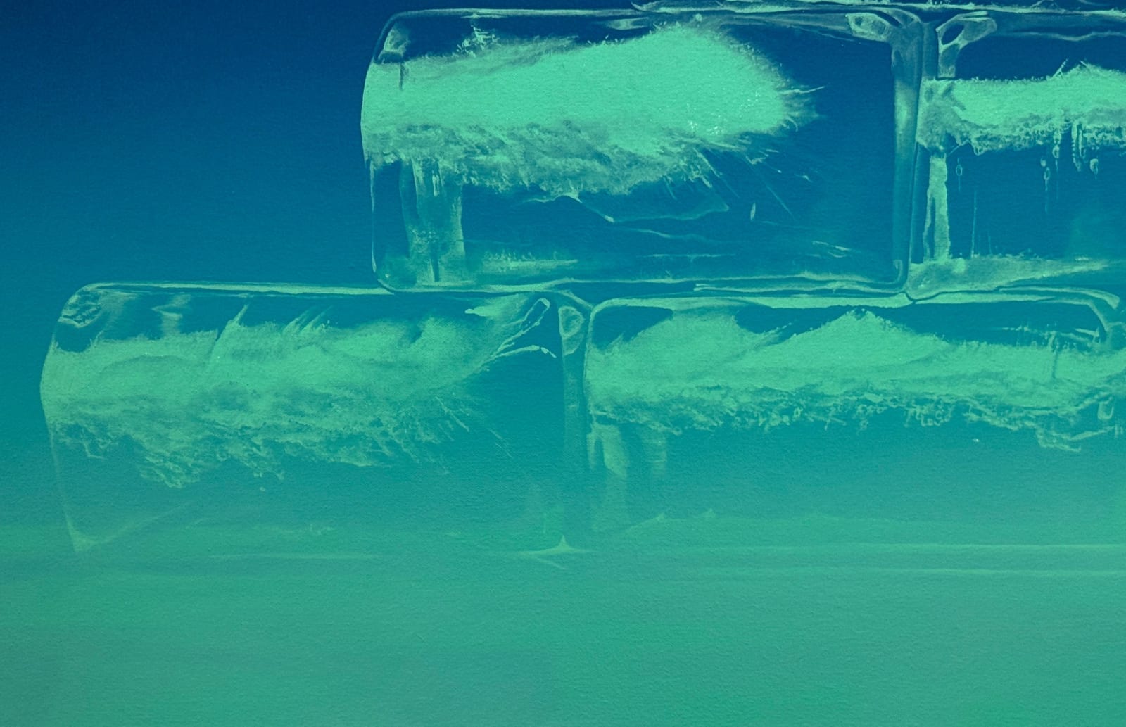 Painting of ice cubes