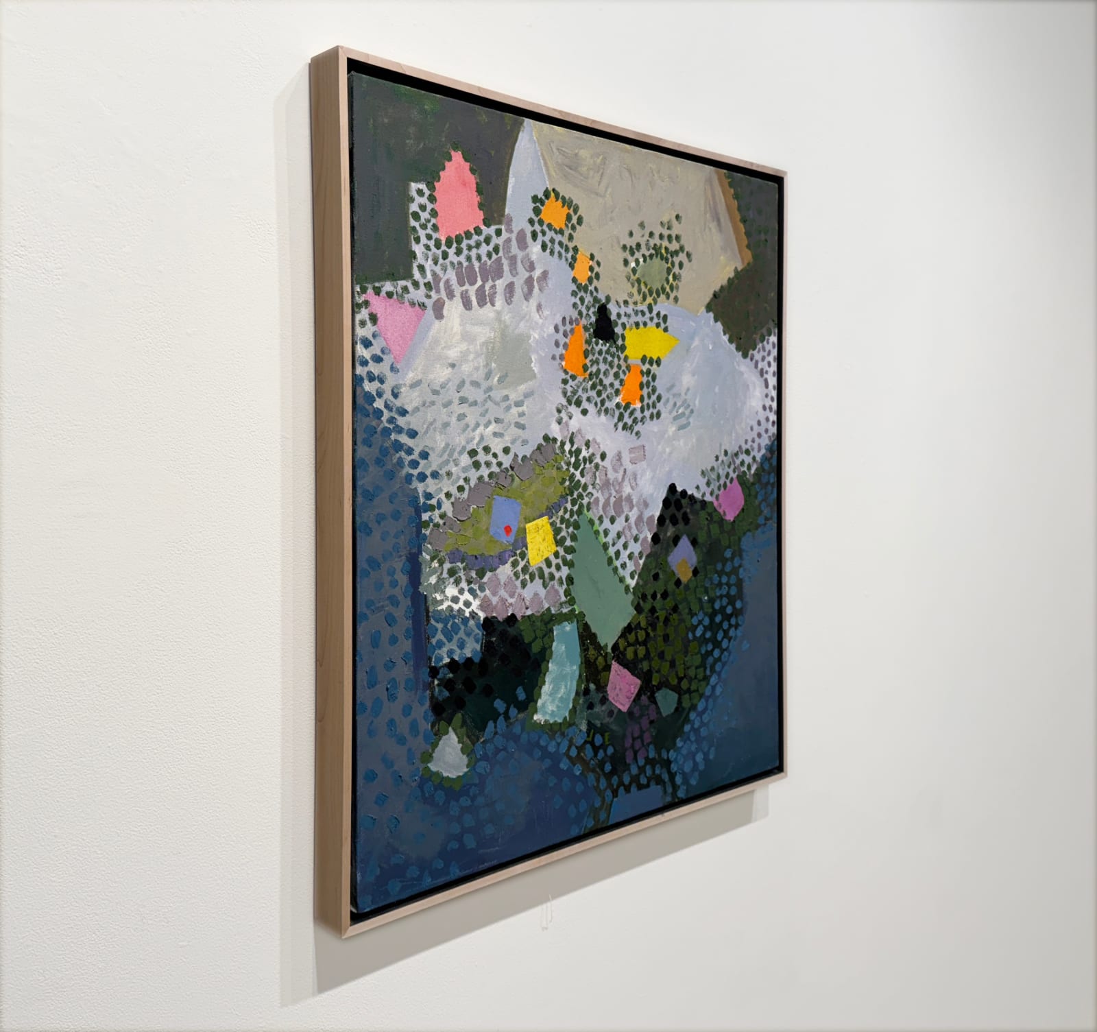 Abstracted painting of botanical subjects