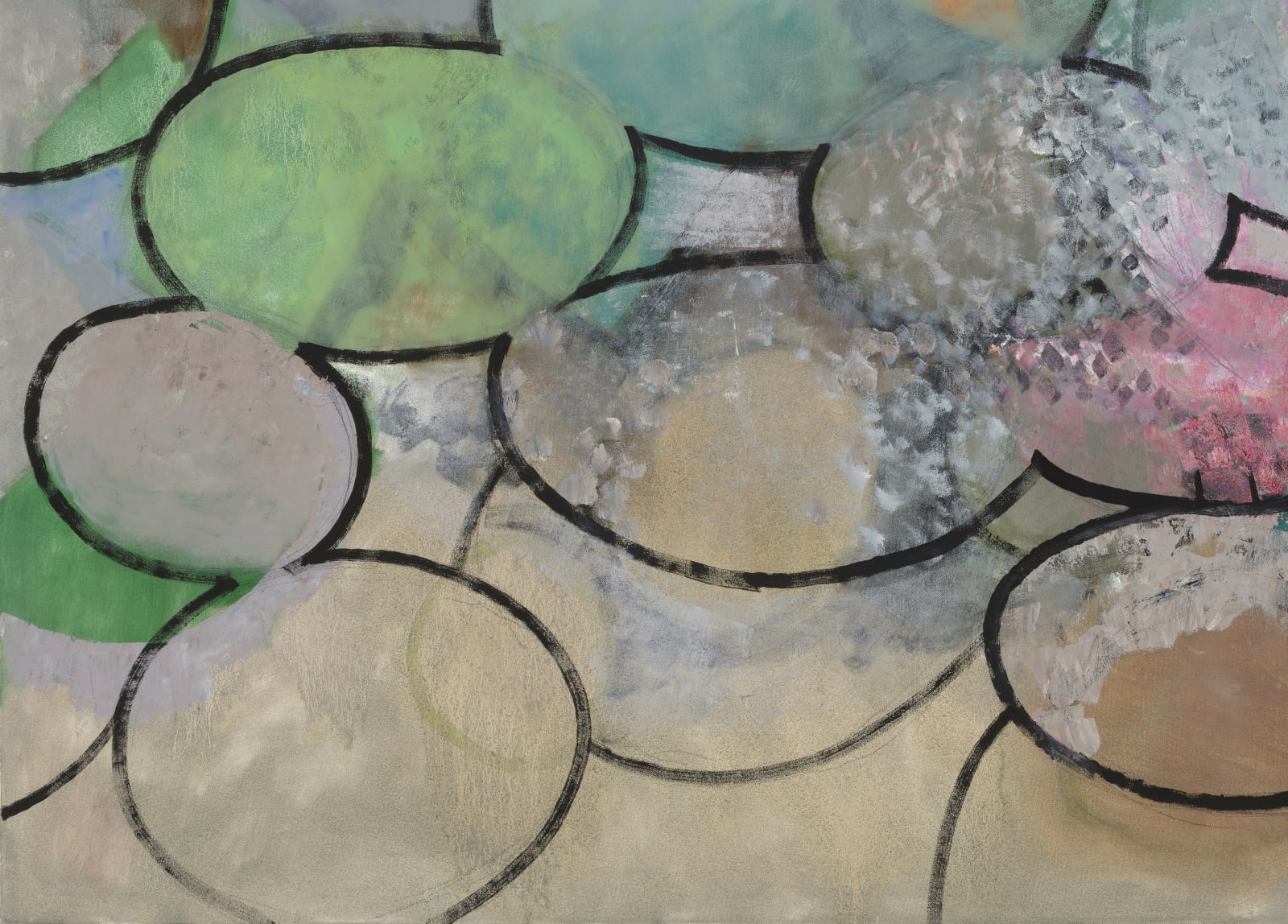 Painting of lilypads