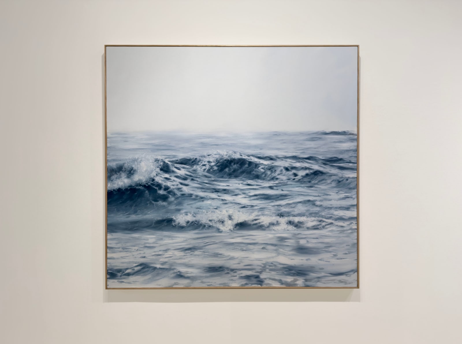 Painting of a rolling wave