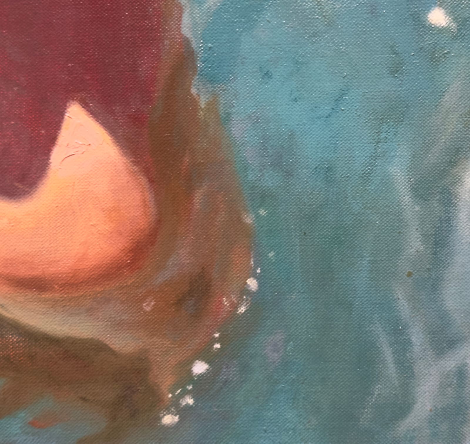 Painting of a woman in the water
