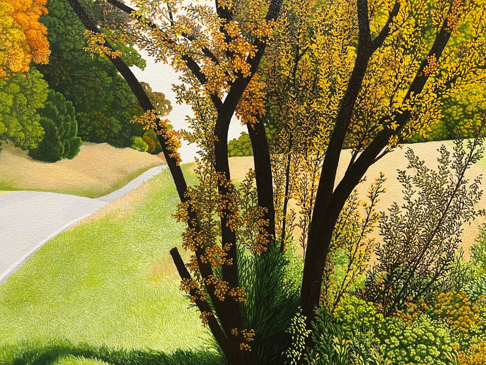 Landscape oil painting on canvas