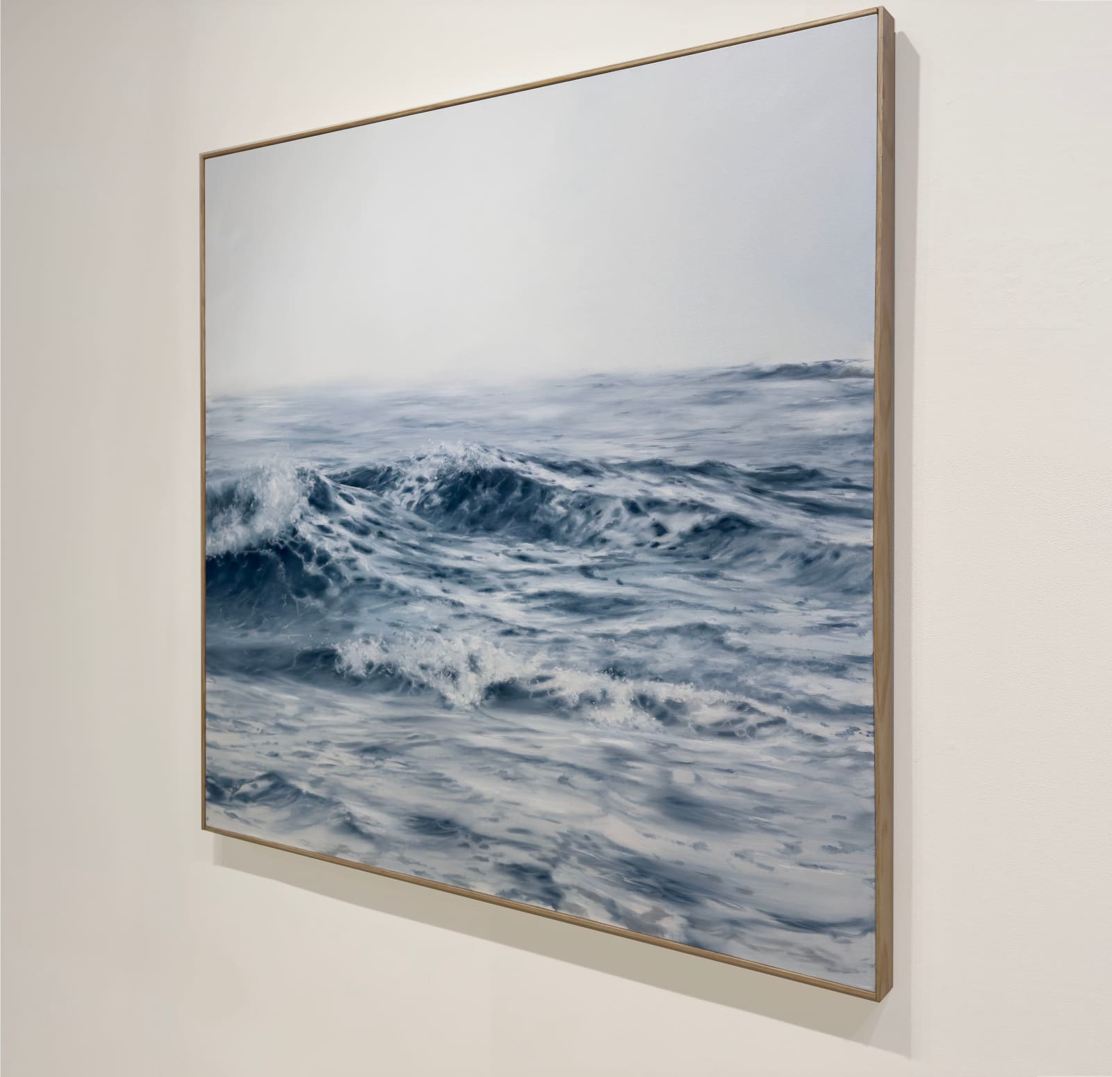 Painting of a rolling wave