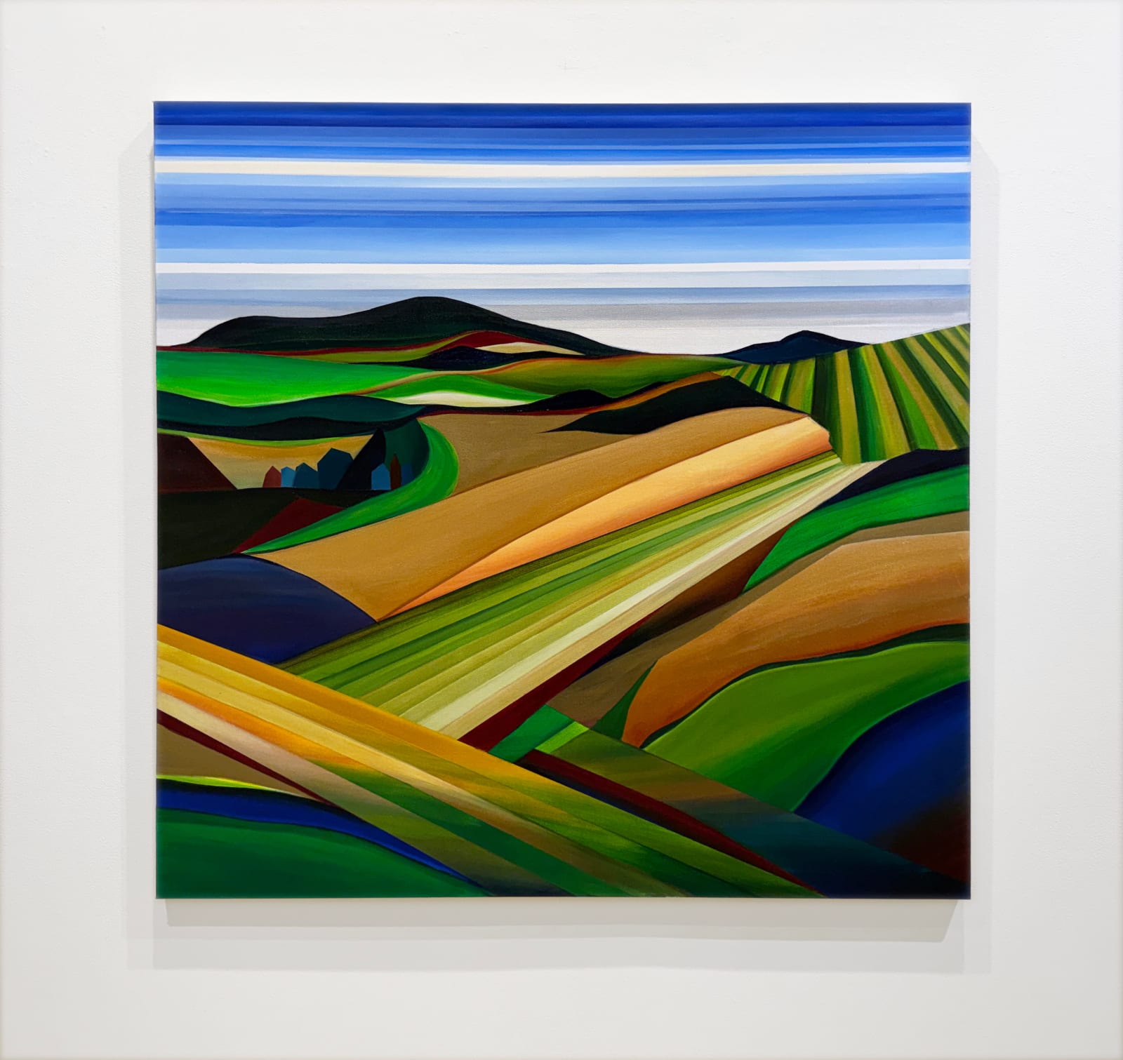 Abstracted colorful landscape