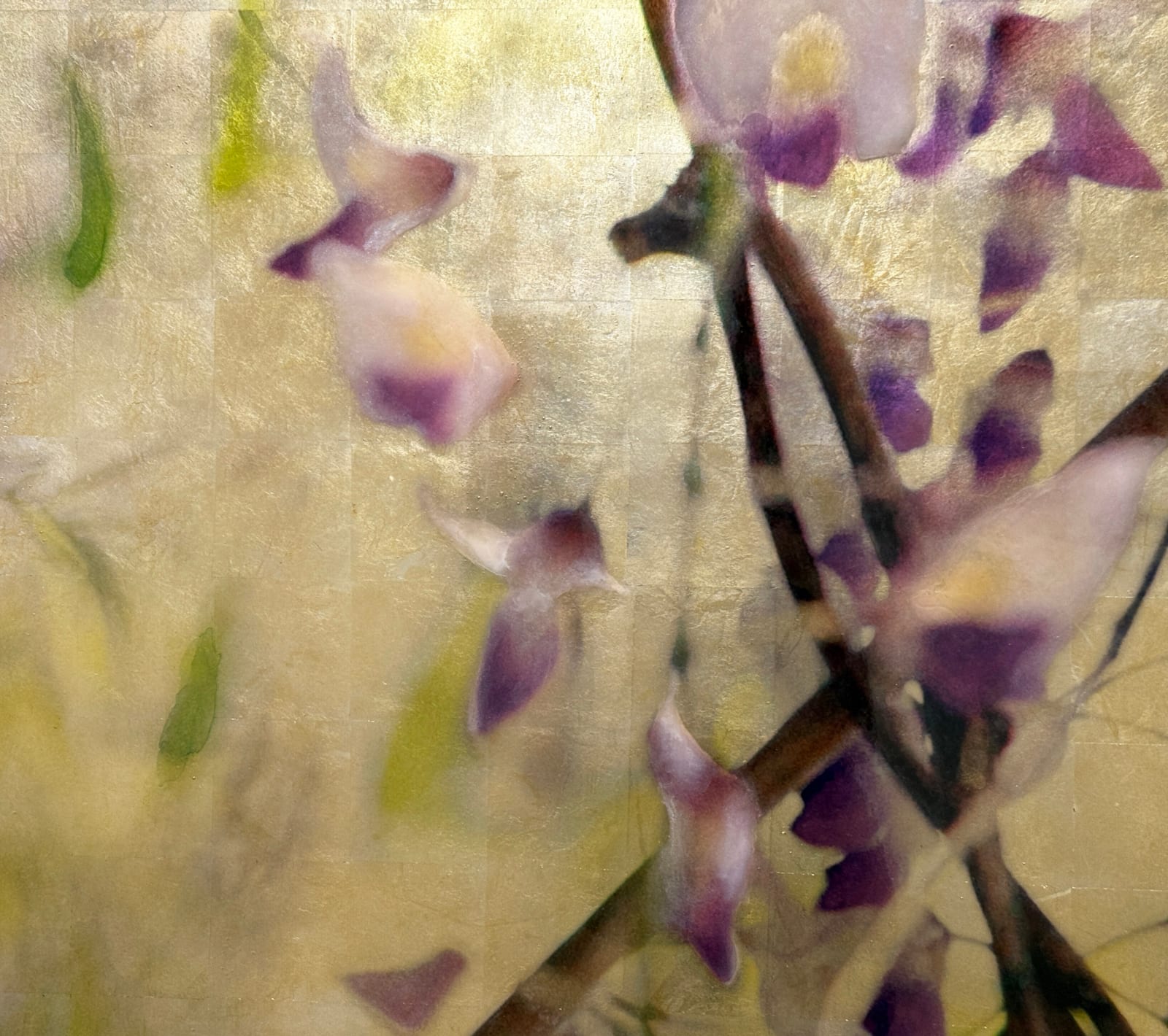 Diptych artwork of orchids