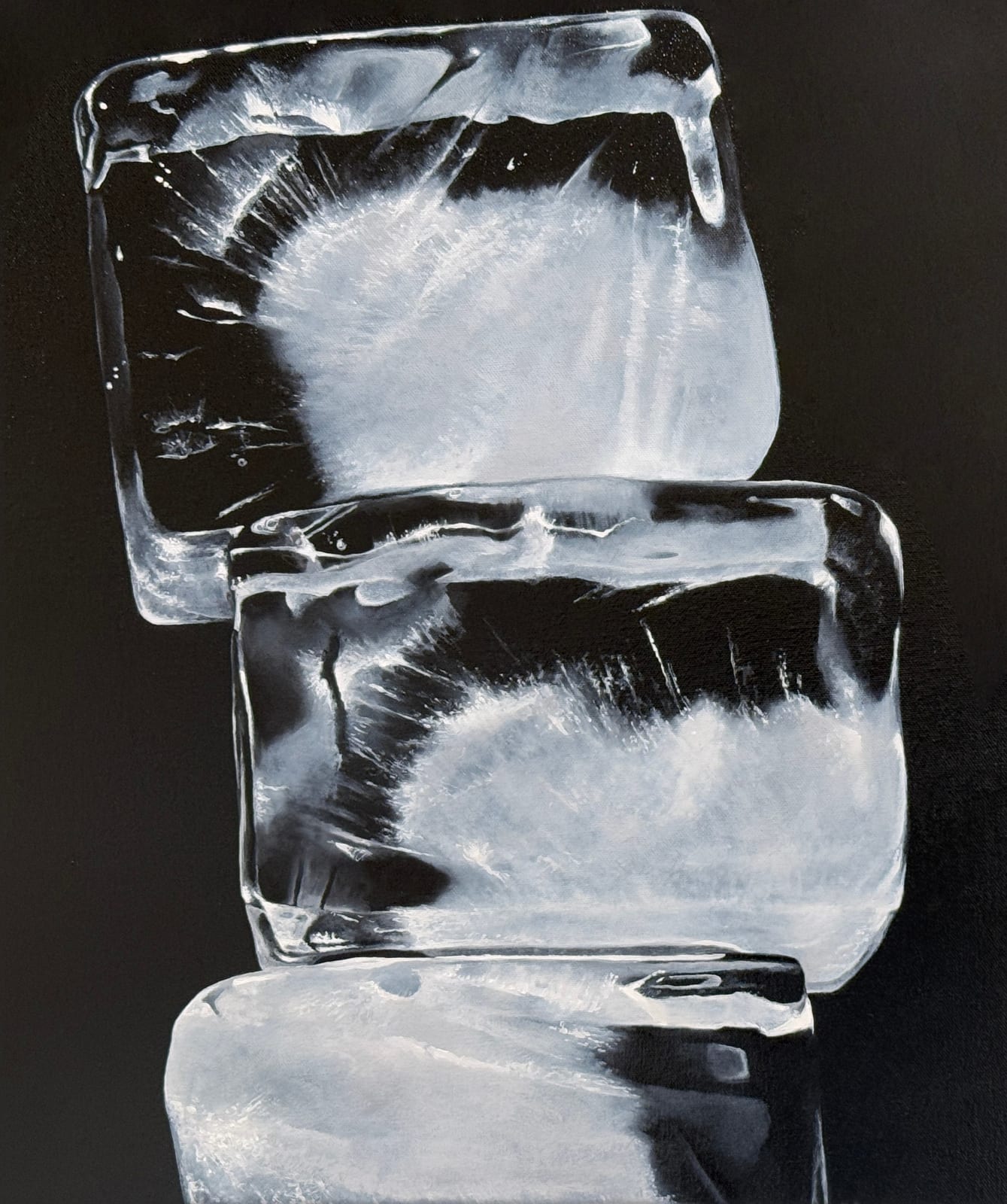 Painting of an ice tower