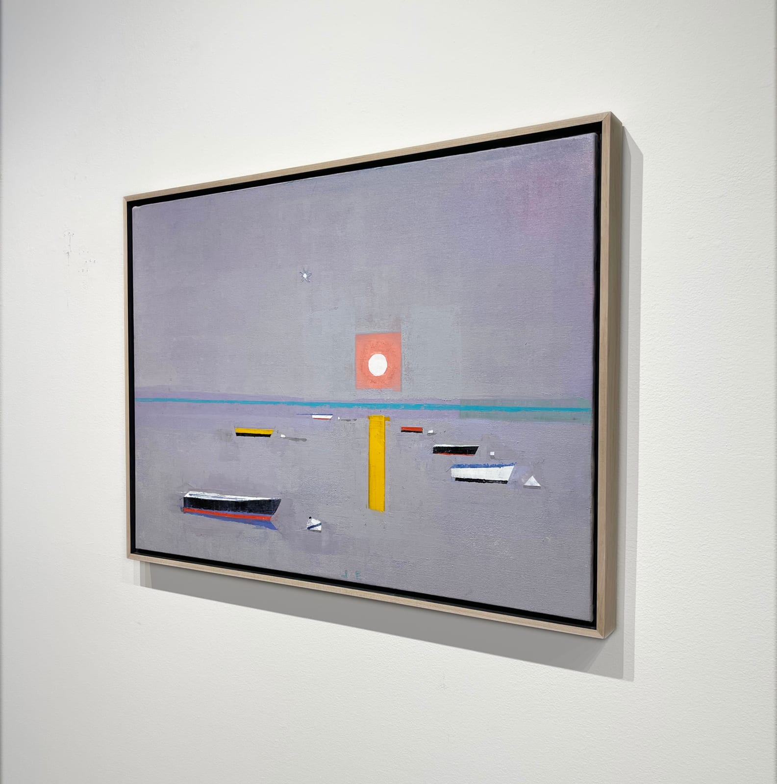 Painting of a seascape with boats