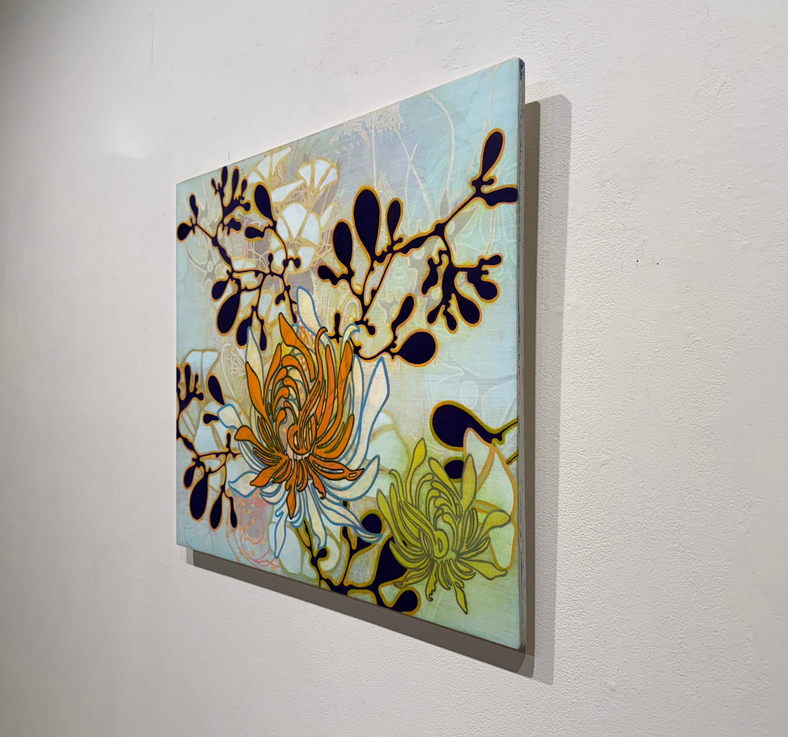 Abstracted floral painting