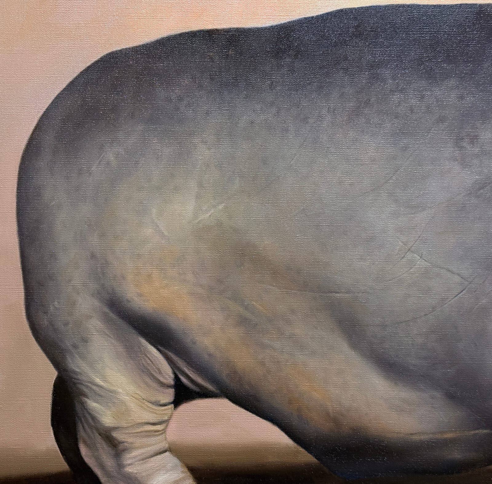 Painting of a hippo