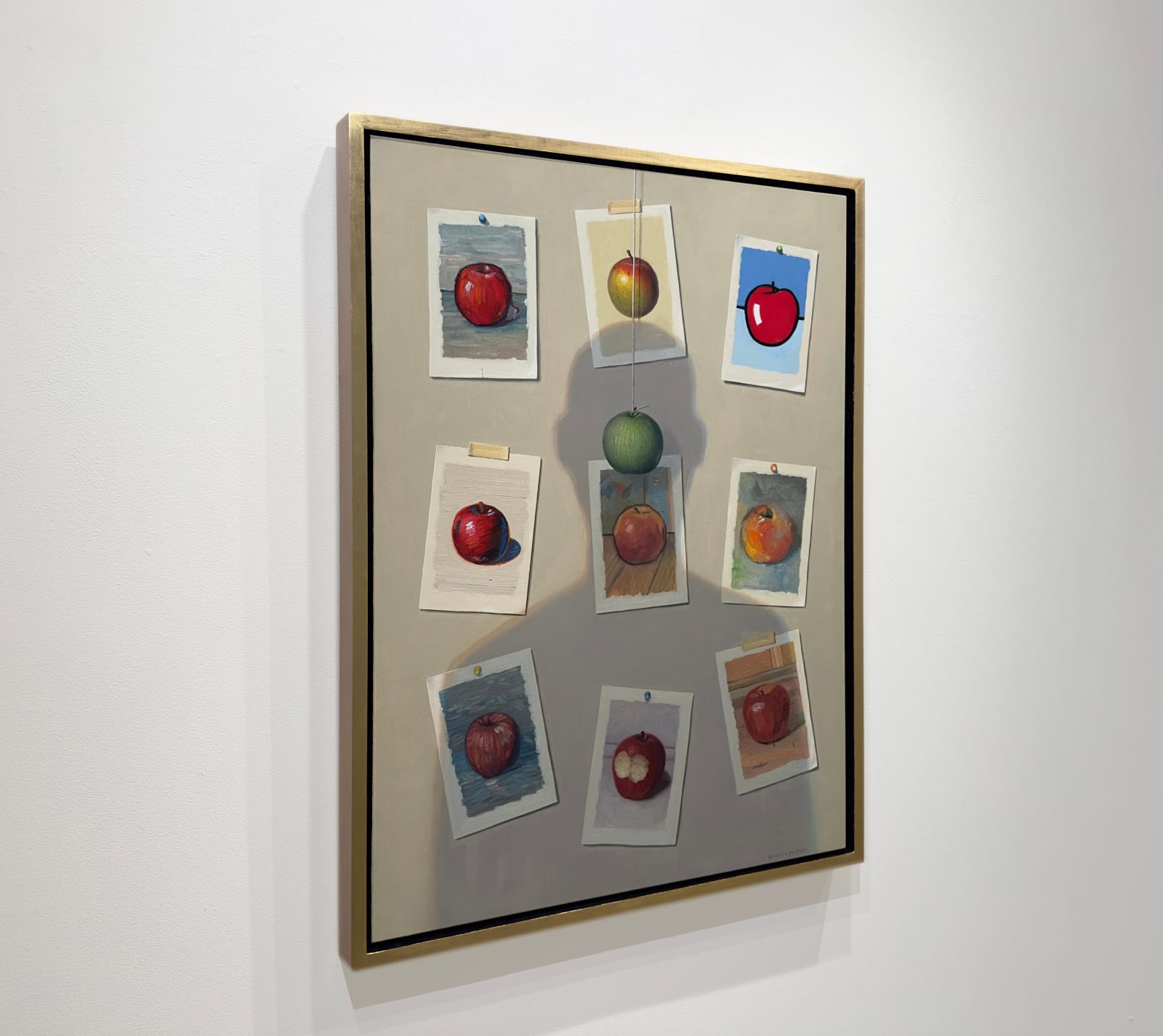 Painting of apple snapshots with a